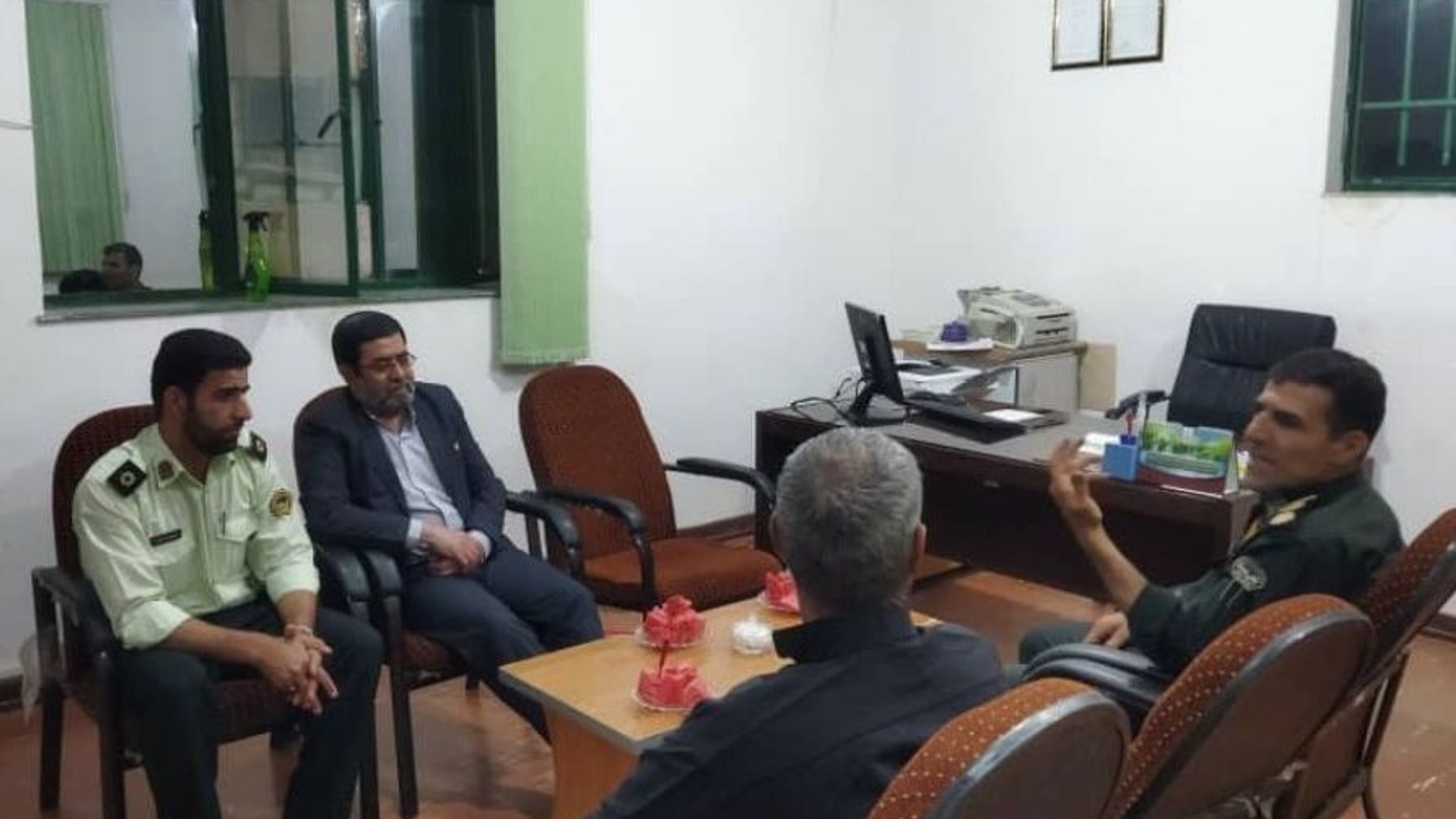 بازدید فرماندار از پاسگاه انتظامی دهستان دهچال