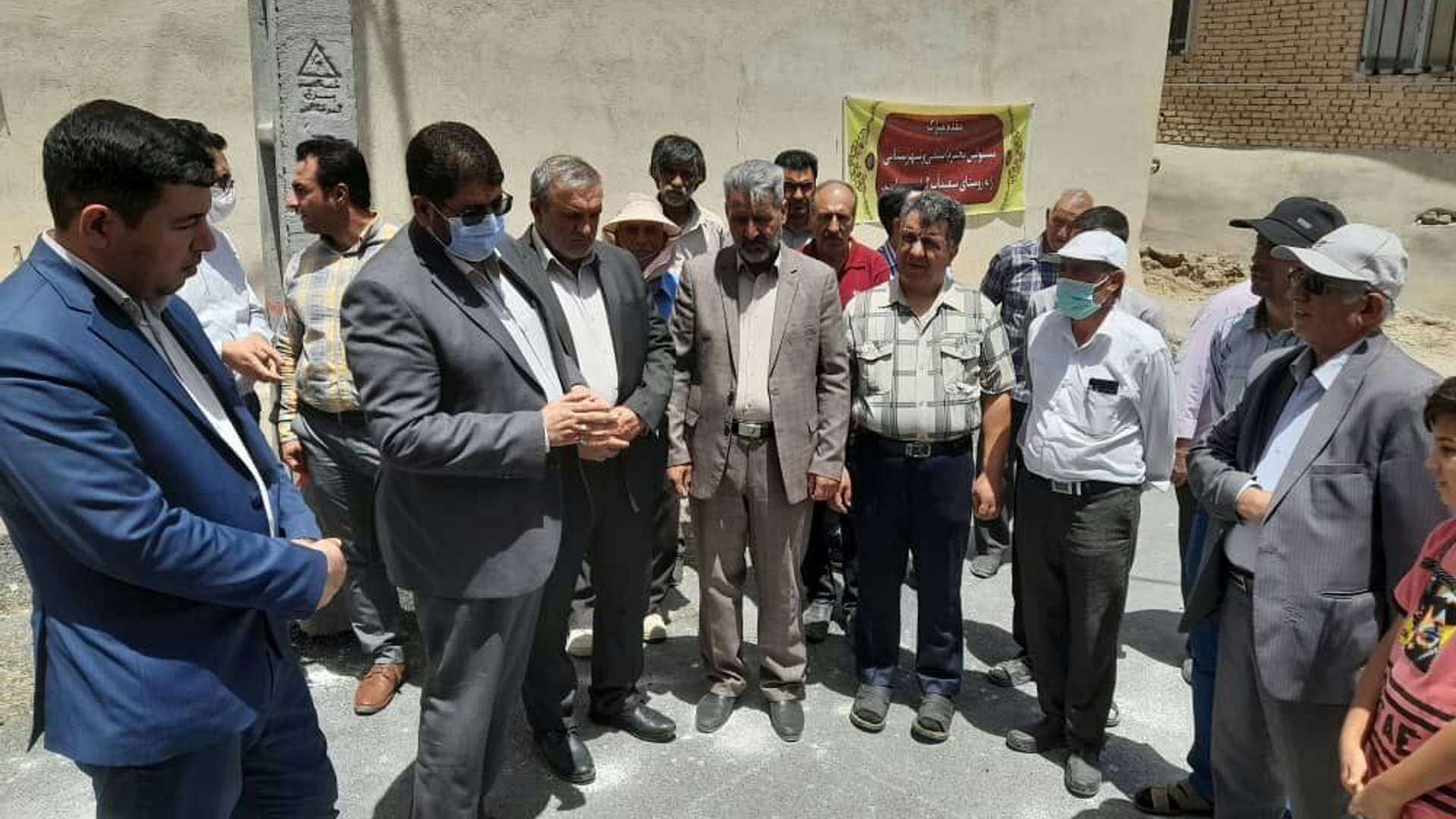 بهره برداری از پروژه آسفالت معابر روستای سفید آب