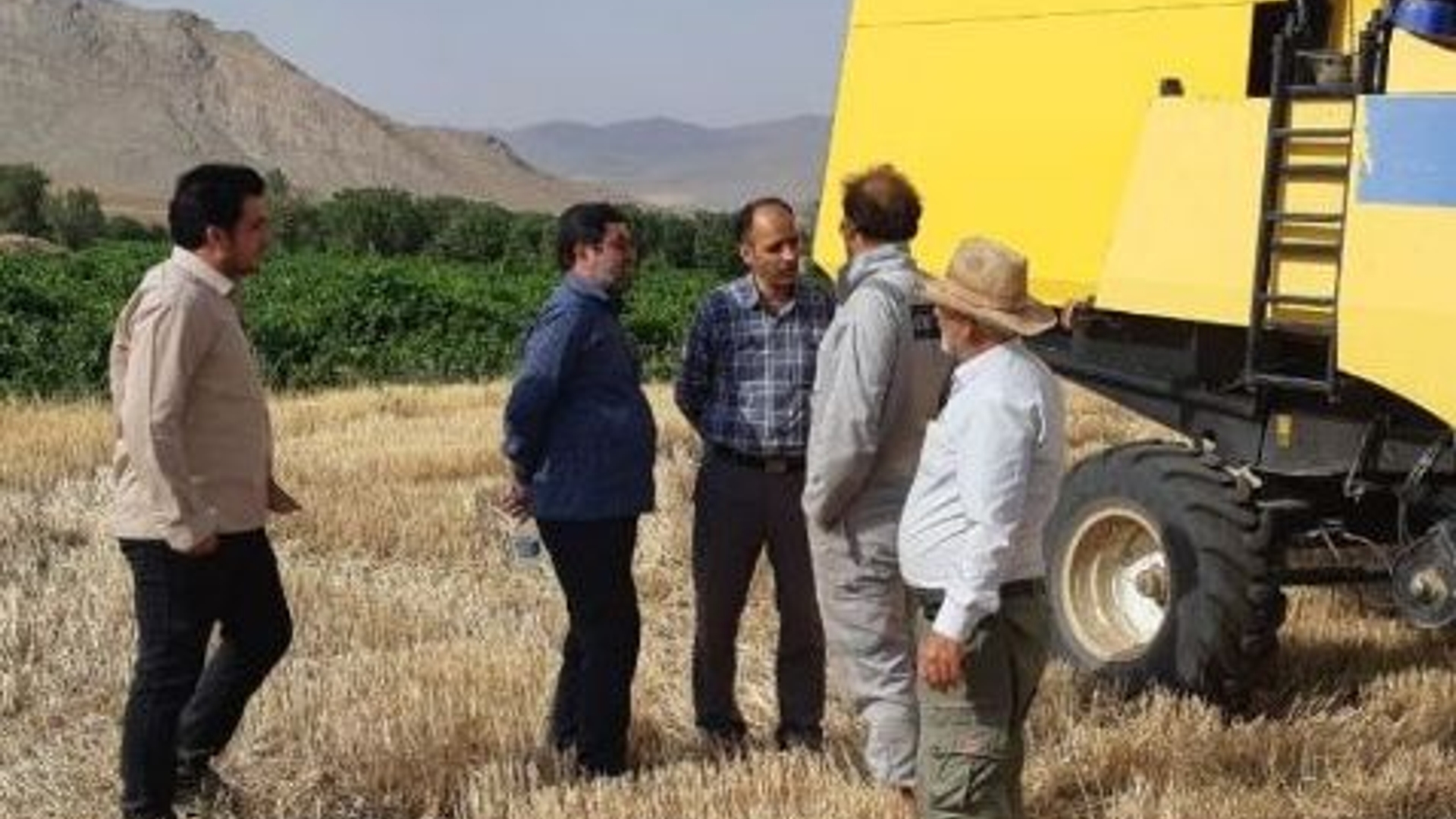 بازدید فرماندار خنداب از اراضی کشاورزی گندم کاران