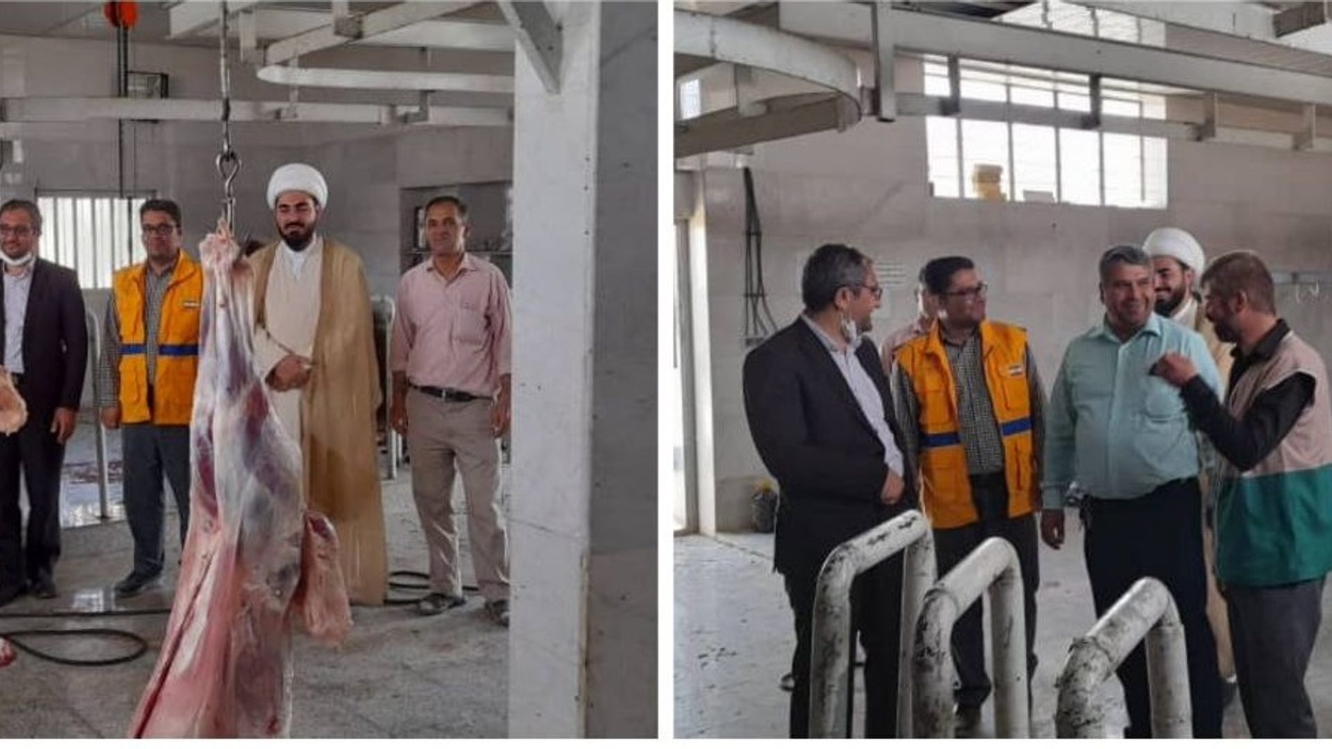 بازدید از روند انجام قربانی و تهیه بسته های گوشت برای نیازمندان