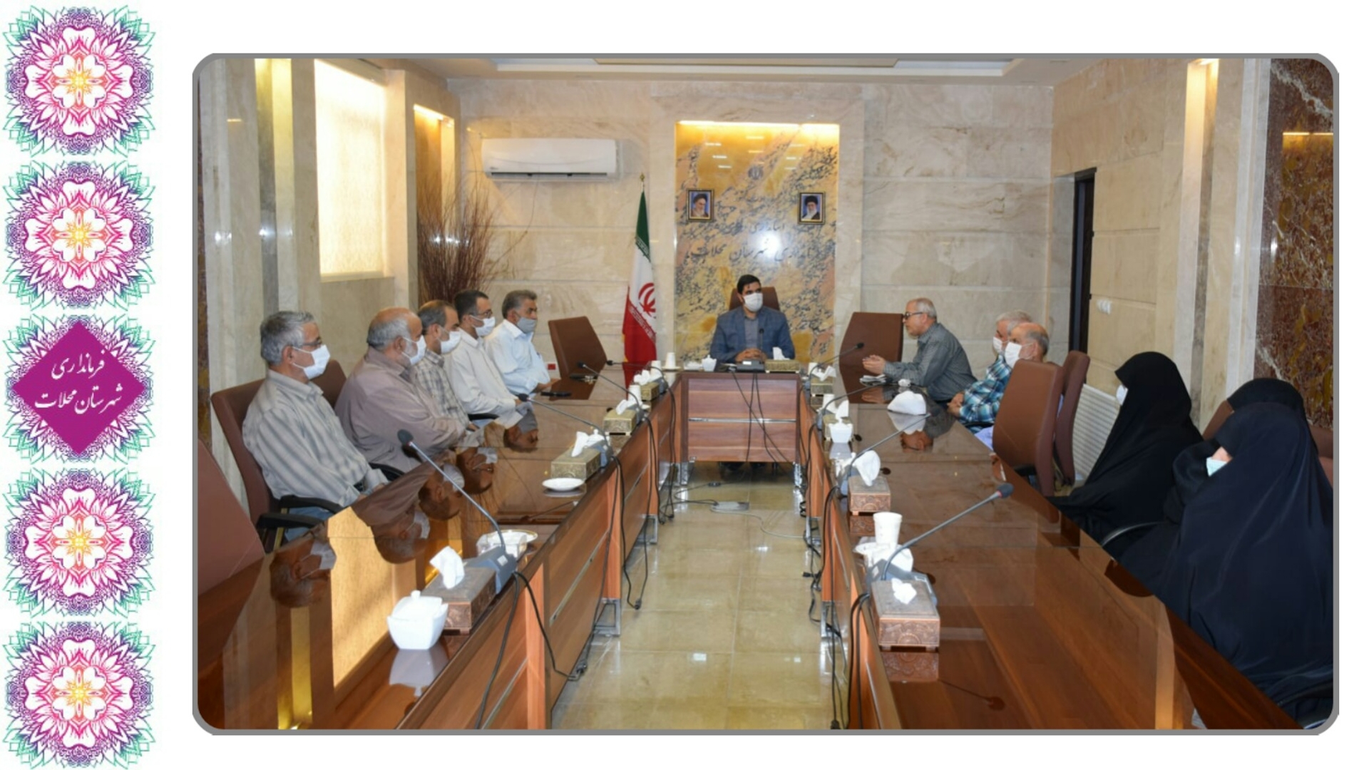 دیدار اعضای ستاد اقامه نماز جمعه با سرپرست فرمانداری
