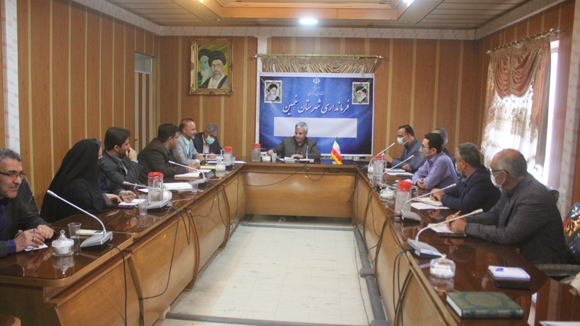 جلسه بررسی و رفع مشکلات پساب فاضلاب خمین برگزار شد