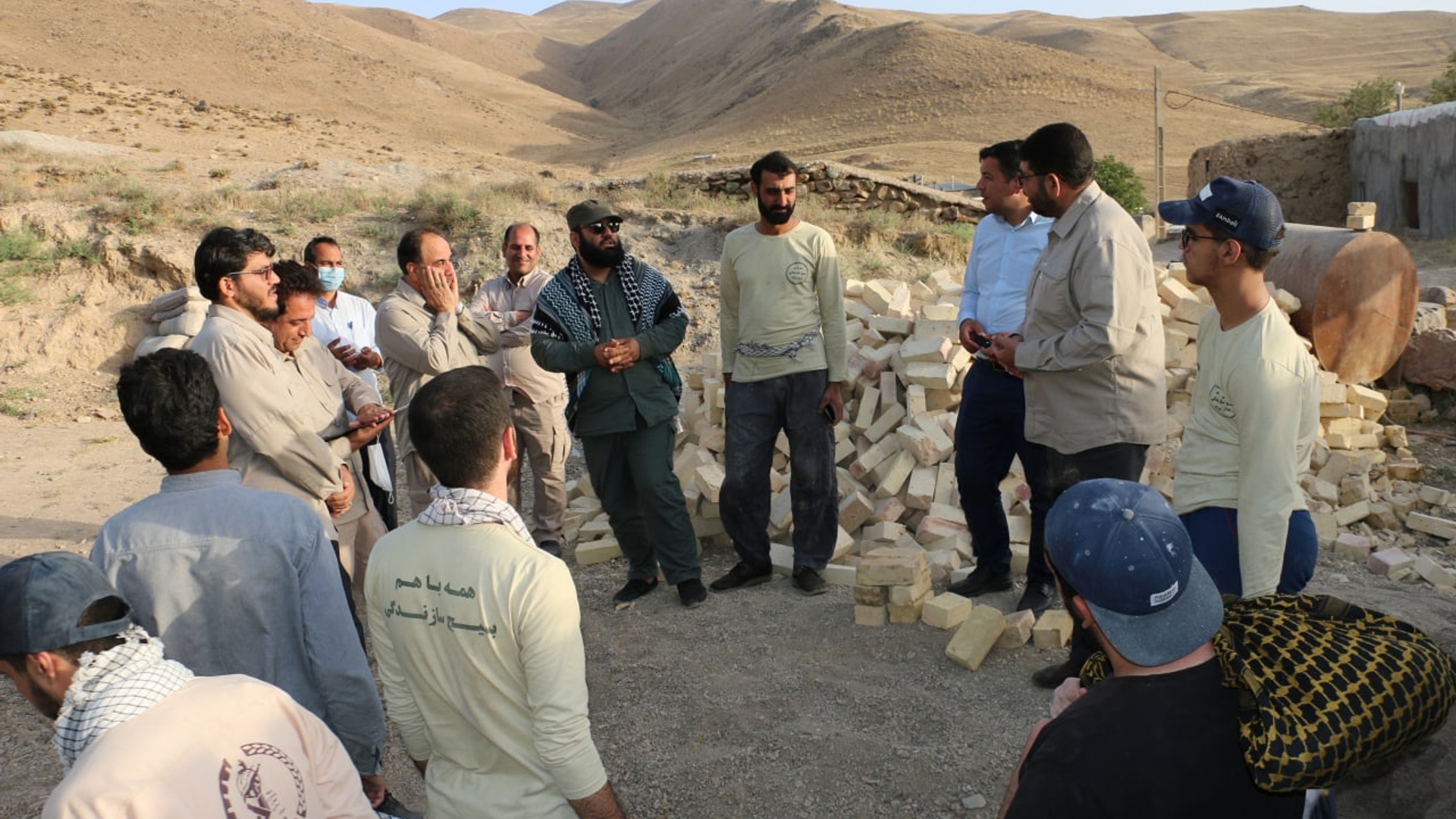 بازدید از پروژه های در حال اجرا توسط گروه جهادی تبلیغی صادقین