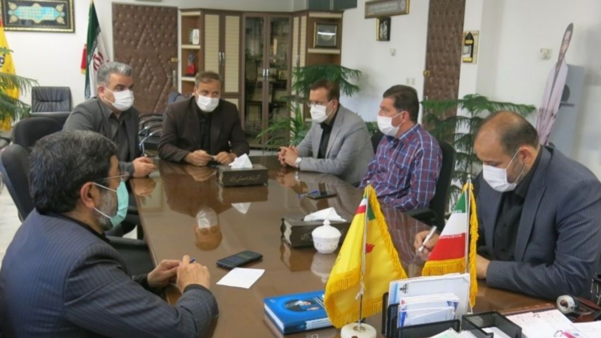 دیدار مجید گازری سرپرست فرمانداری شهرستان خنداب با مدیرعامل شرکت گاز استان مرکزی