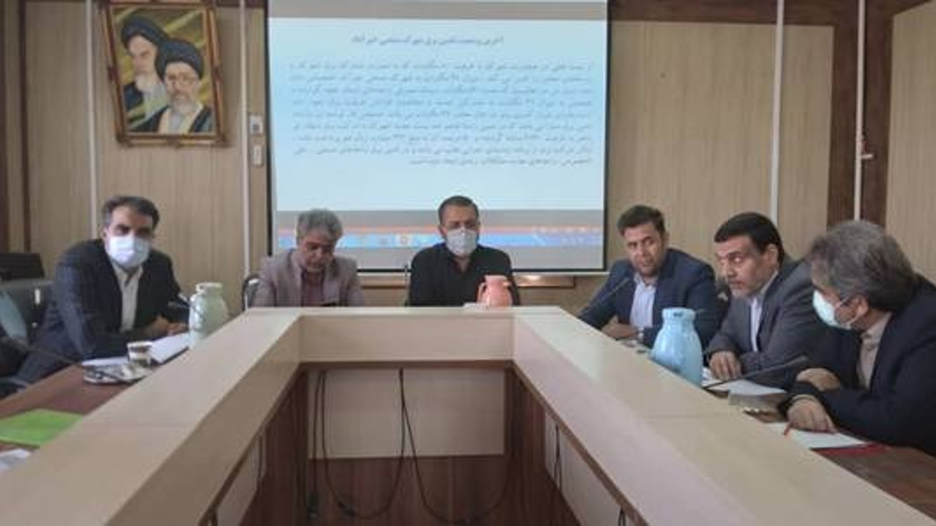 جلسه پیگیری و هماهنگی تامین زیر ساخت های فاز توسعه شهرک صنعتی خیرآباد