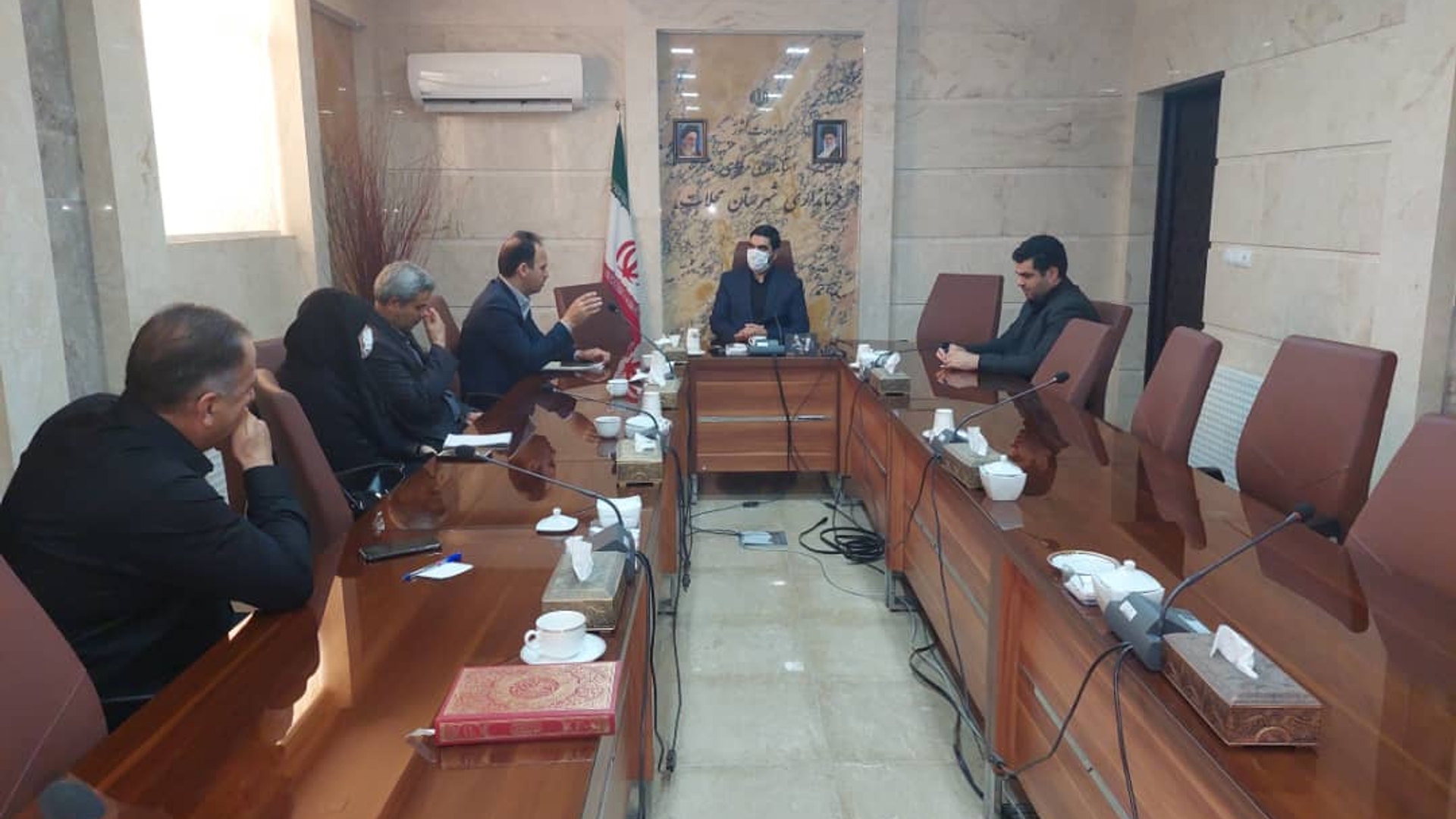 دیدار مدیرکل غله و خدمات بازرگانی استان با سرپرست فرمانداری شهرستان محلات