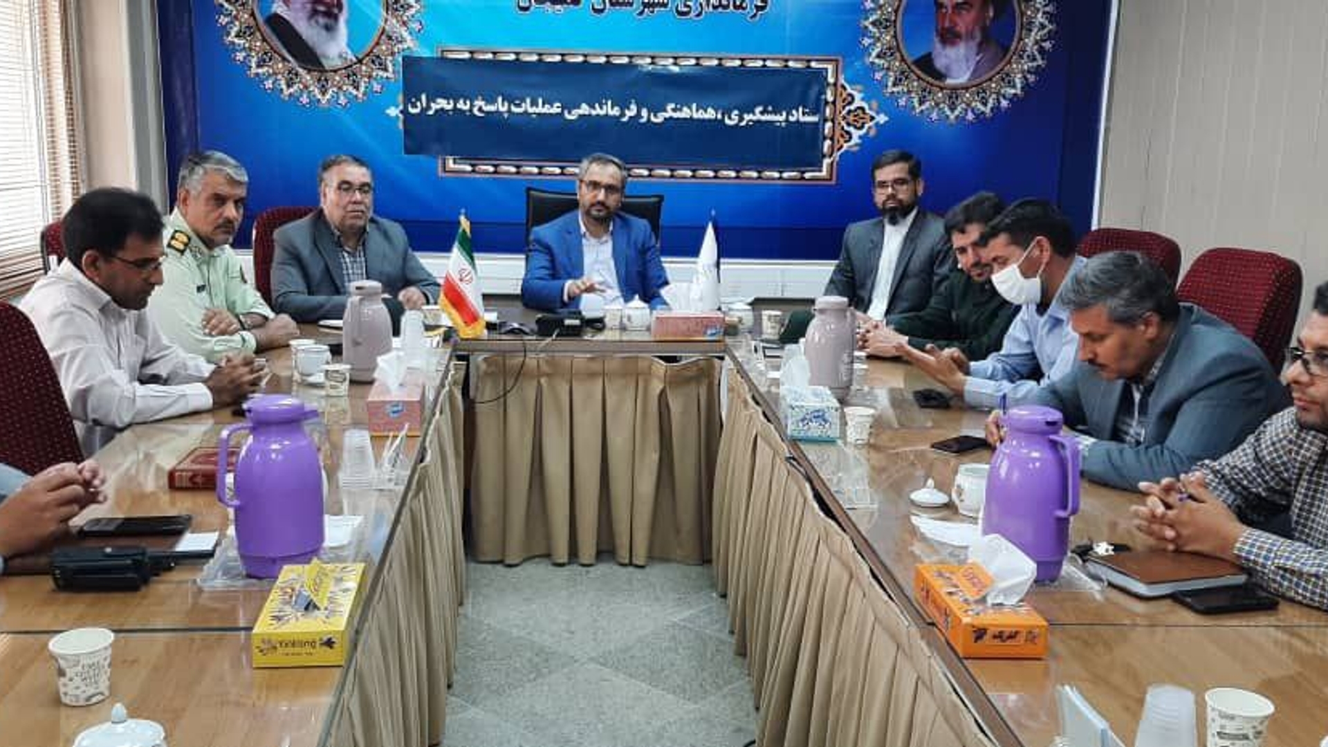 جلسه ستاد پیشگیری، هماهنگی و فرماندهی مقابله با بحران شهرستان کمیجان برگزار گردید