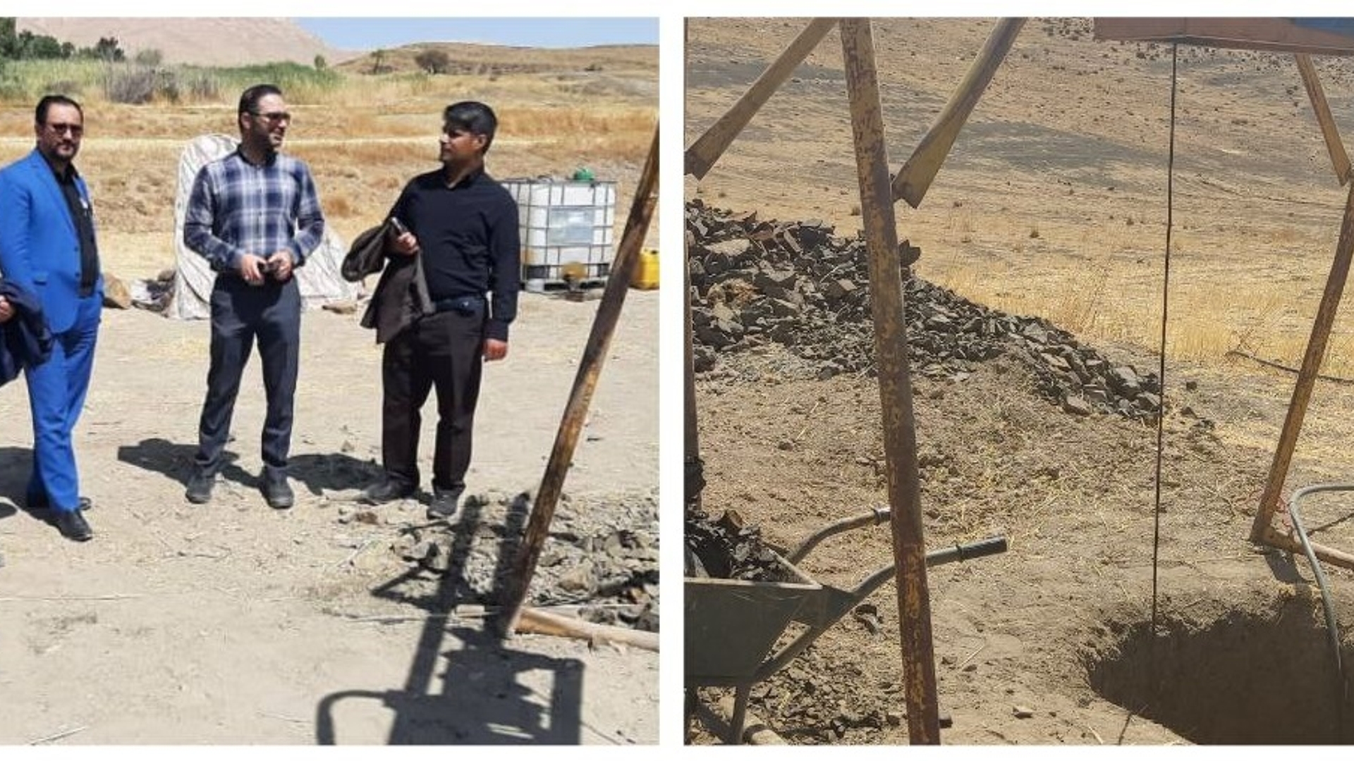 بازدید فرماندار از روستای عود آغاج بخش مرکزی