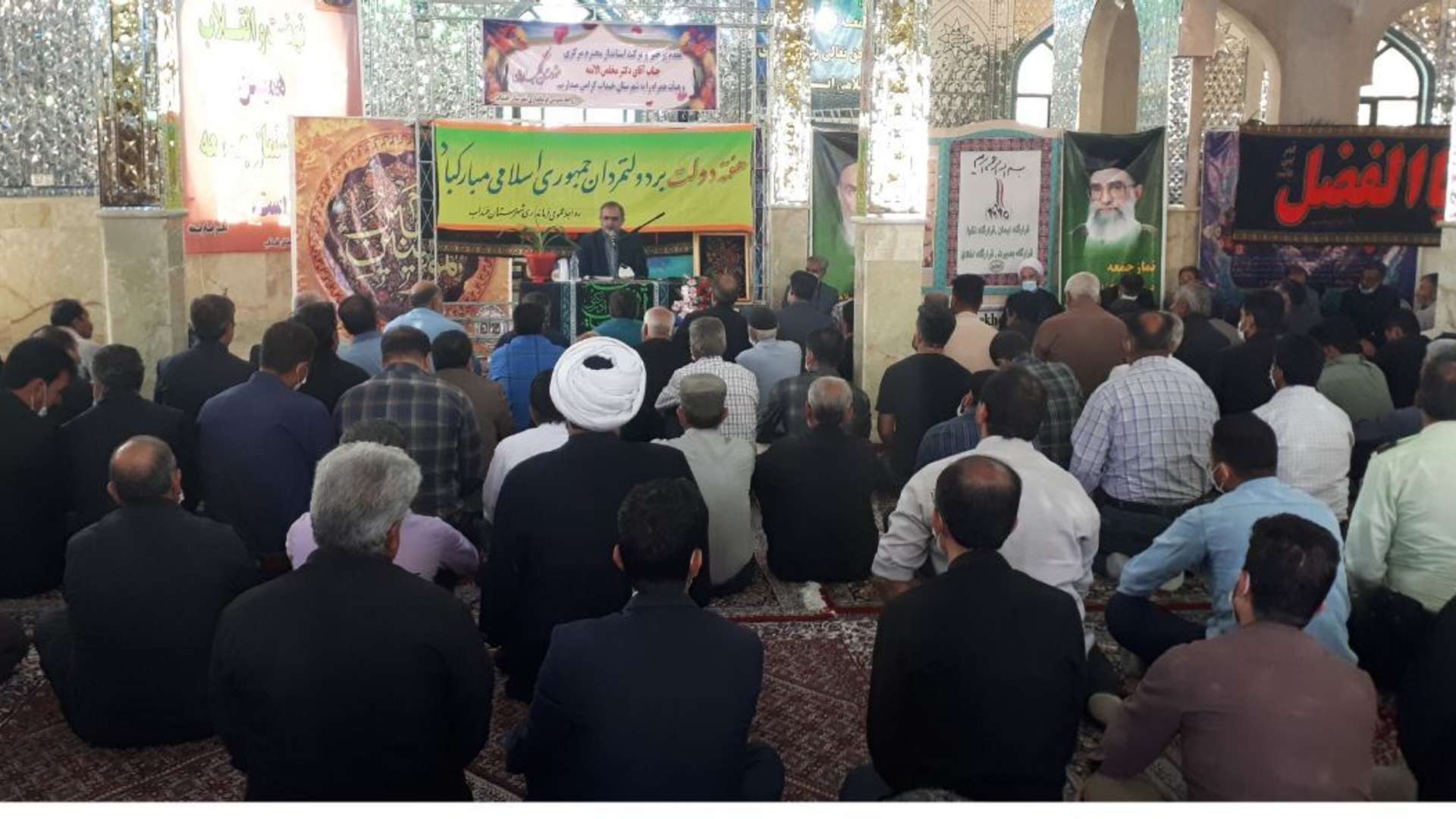 دیدار مردمی دکتر مخلص الائمه استاندار مرکزی در شهرستان خنداب بمناسبت هفته بزرگداشت دولت