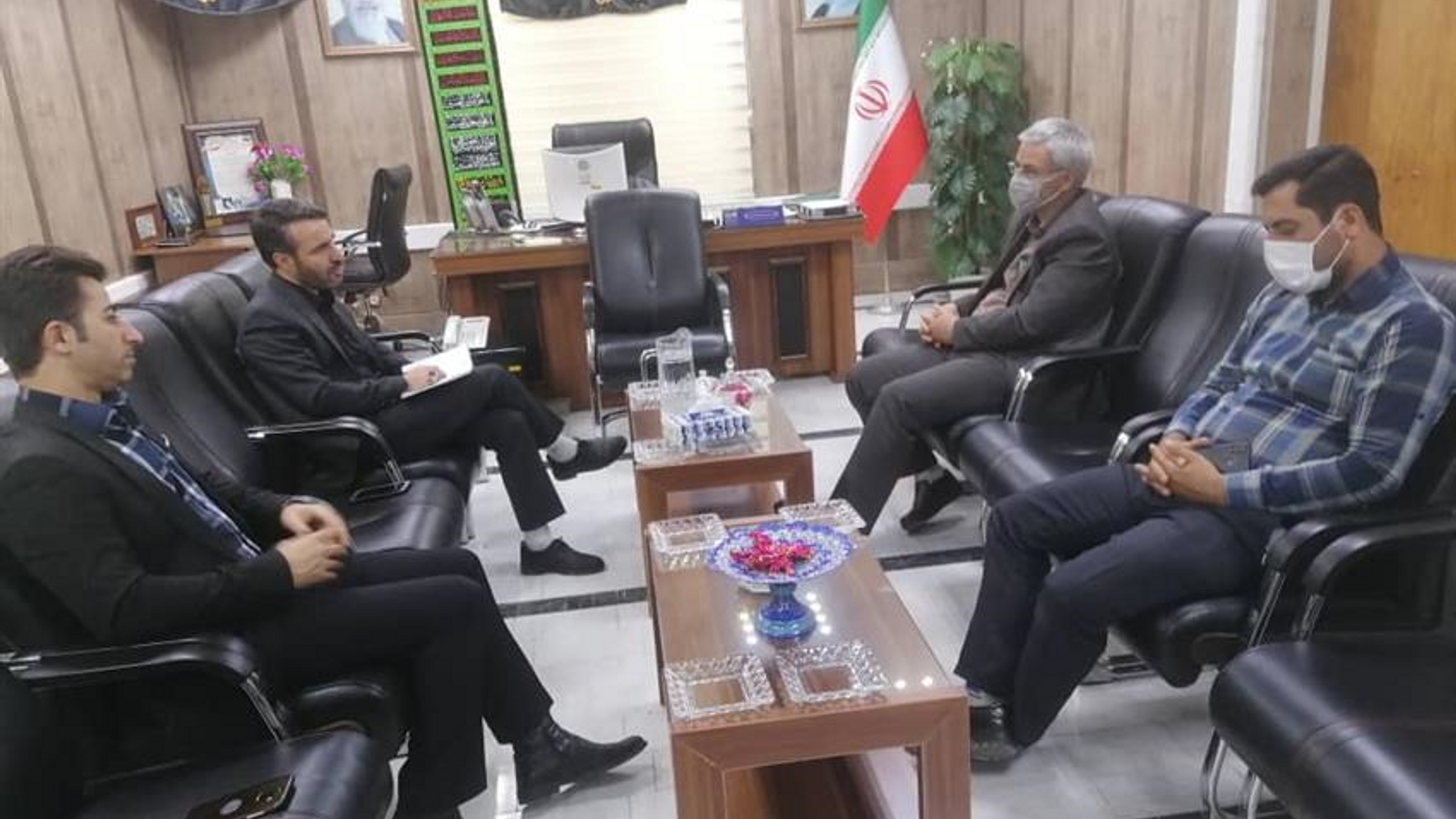 بازدید از فرمانداری شهرستان خمین و جلسه با حضور فرماندار محترم شهرستان