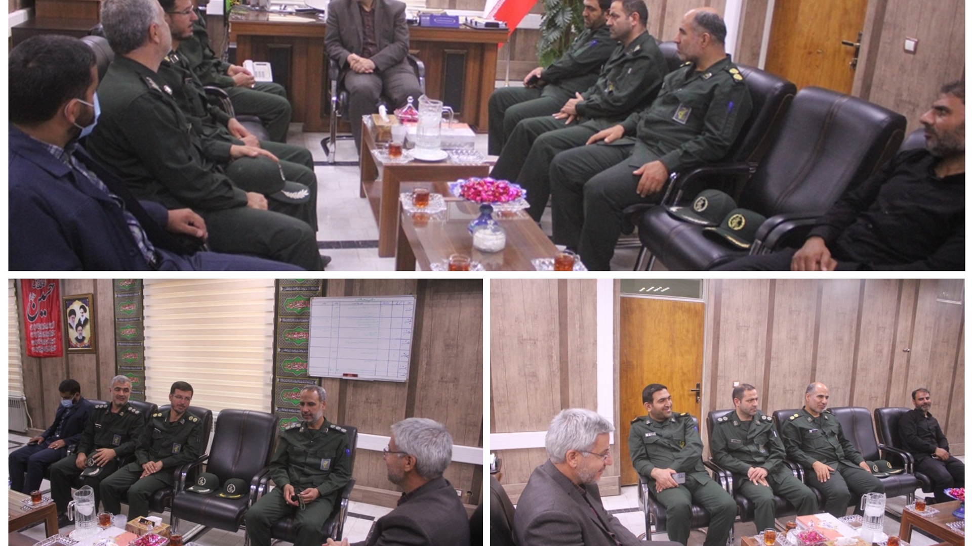 فرمانده و پرسنل ناحيه مقاومت بسيج با فرماندار ديدار كردند.