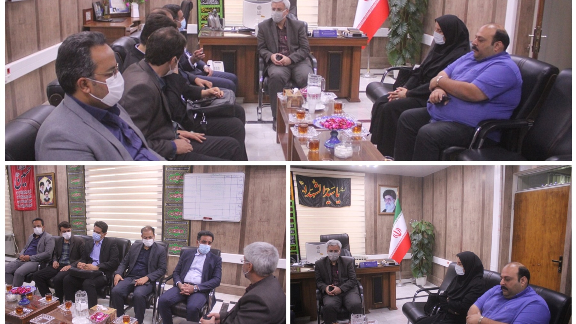 رئیس و کارکنان دانشکده علوم پزشکی خمین با فرماندار ديدار كردند