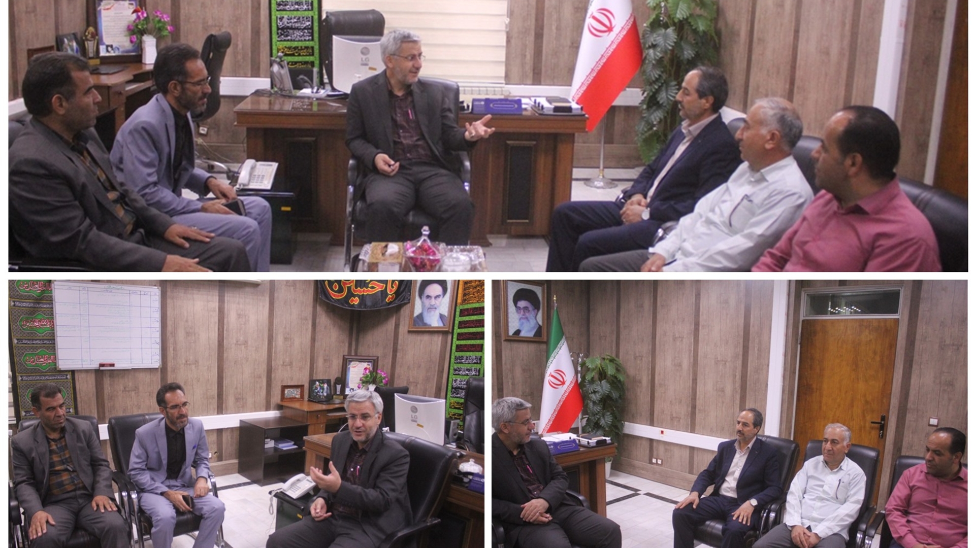 مدیر و کارکنان آموزش و پرورش خمین با فرماندار ديدار كردند