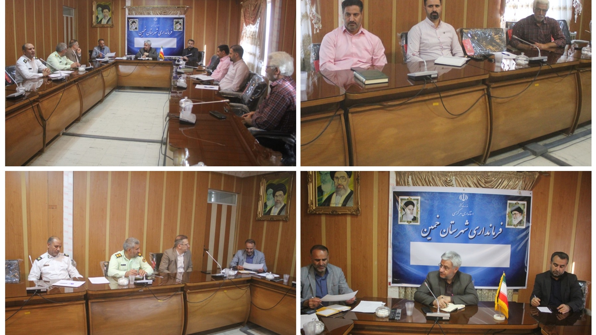 جلسه هماهنگی ساماندهی وانت بارهای میوه فروش شهر خمین برگزار شد