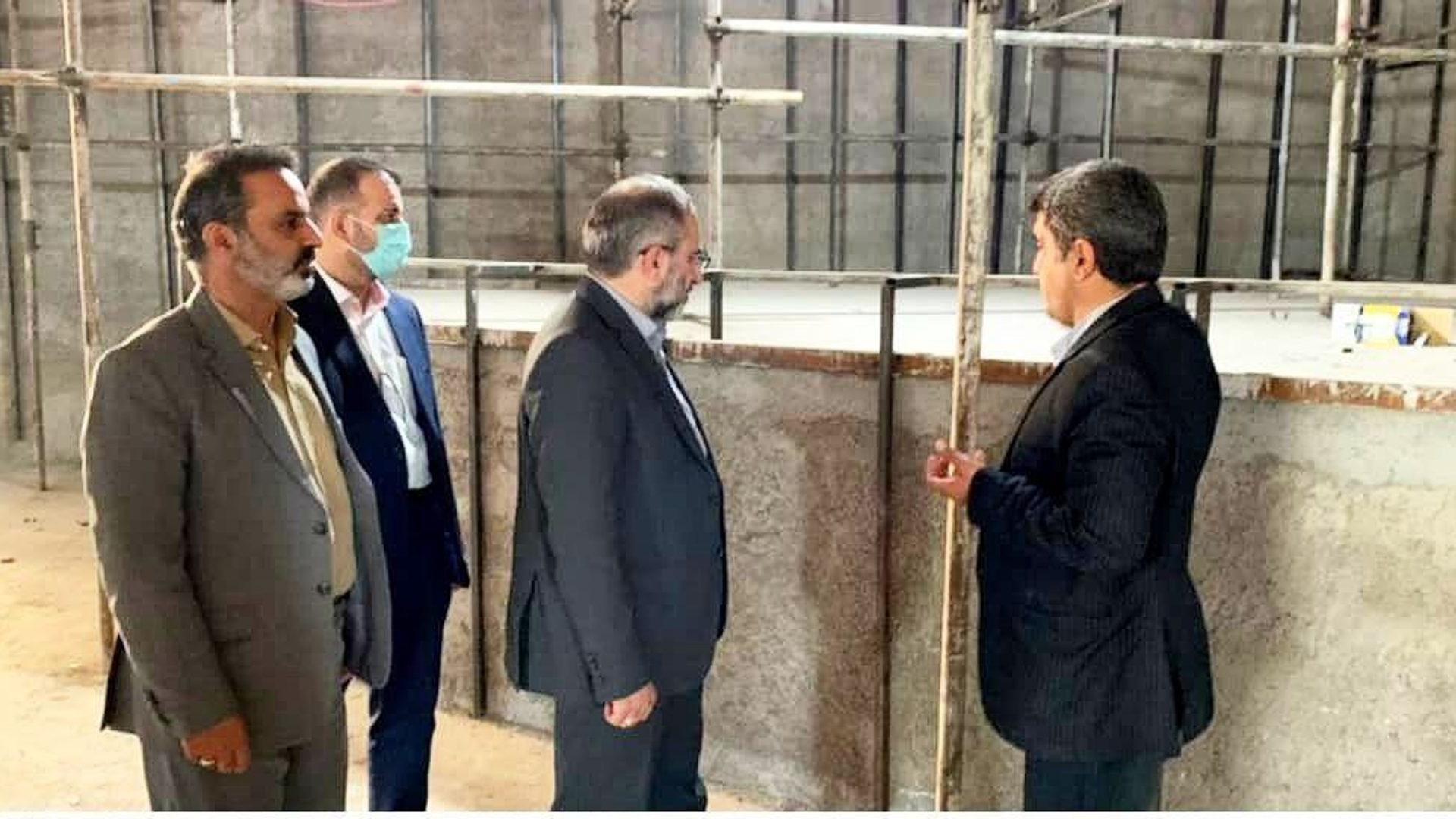 بازدید از اداره فرهنگ و ارشاد اسلامی و روند اجرای پروژه ساخت سالن اداره ارشاد