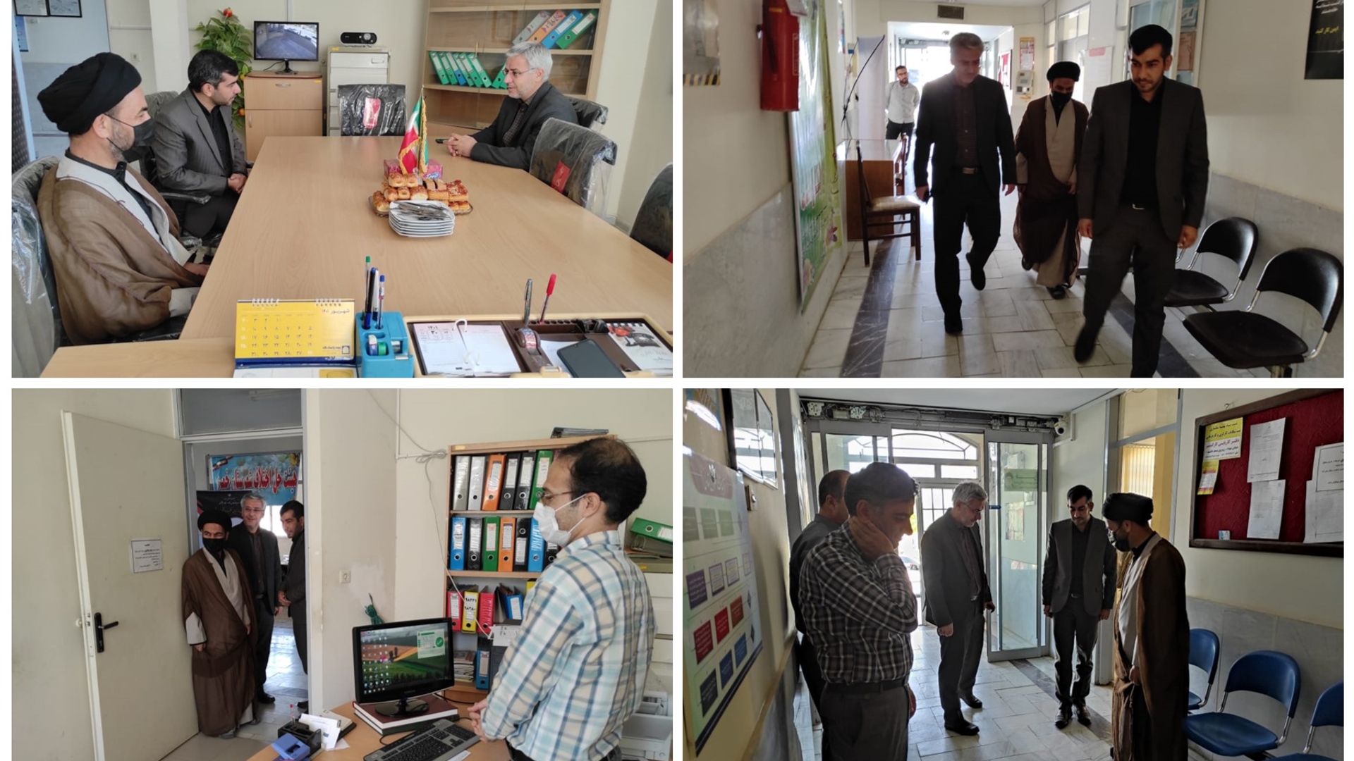 فرماندار و امام جمعه خمین از اداره تعاون ، کار ورفاه اجتماعی شهرستان بازدید کردند