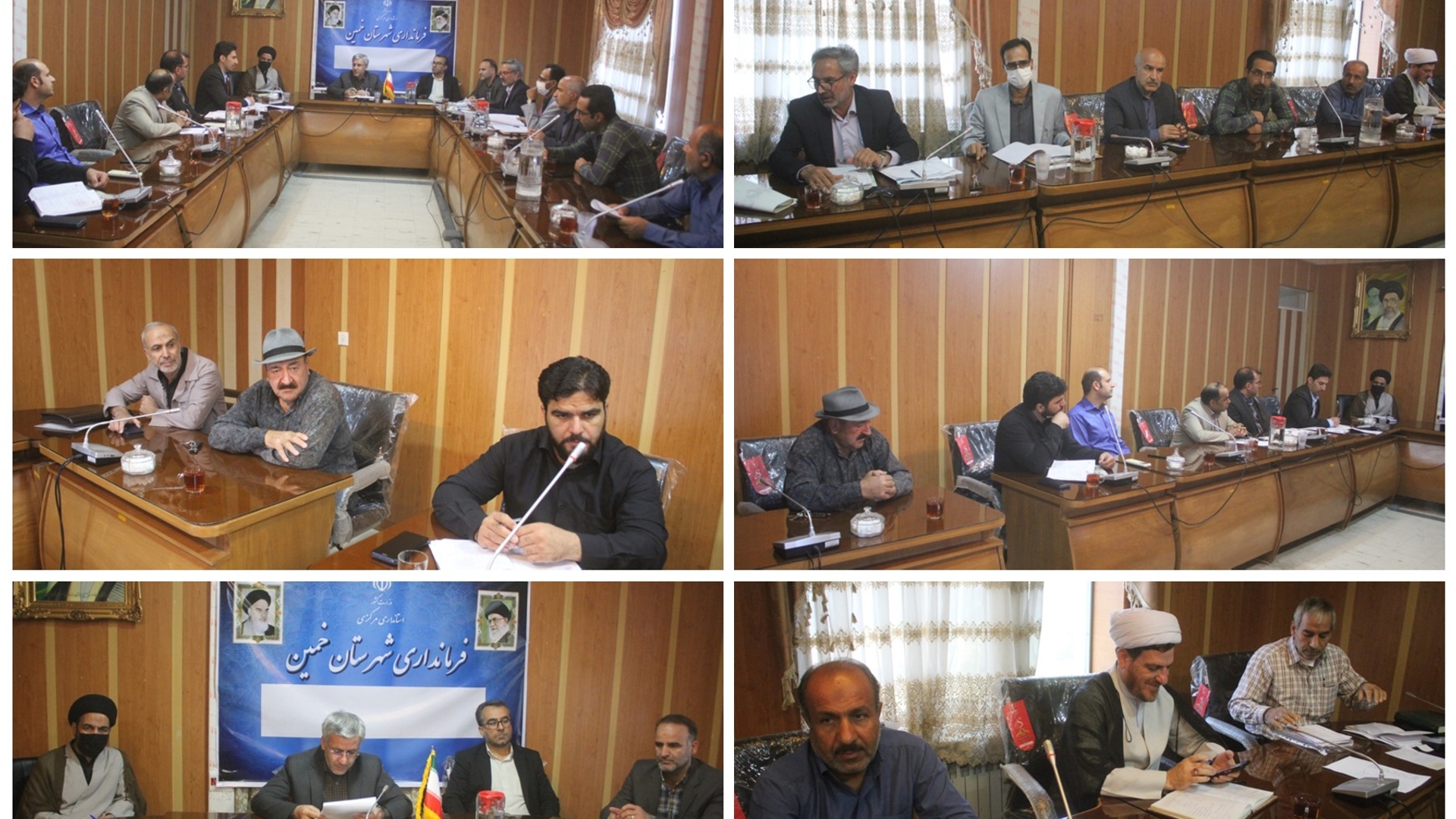 جلسه هماهنگی تعیین تکلیف ساخت و سازهای اطراف بقعه شاهزاده ابوطالب خمین برگزار شد