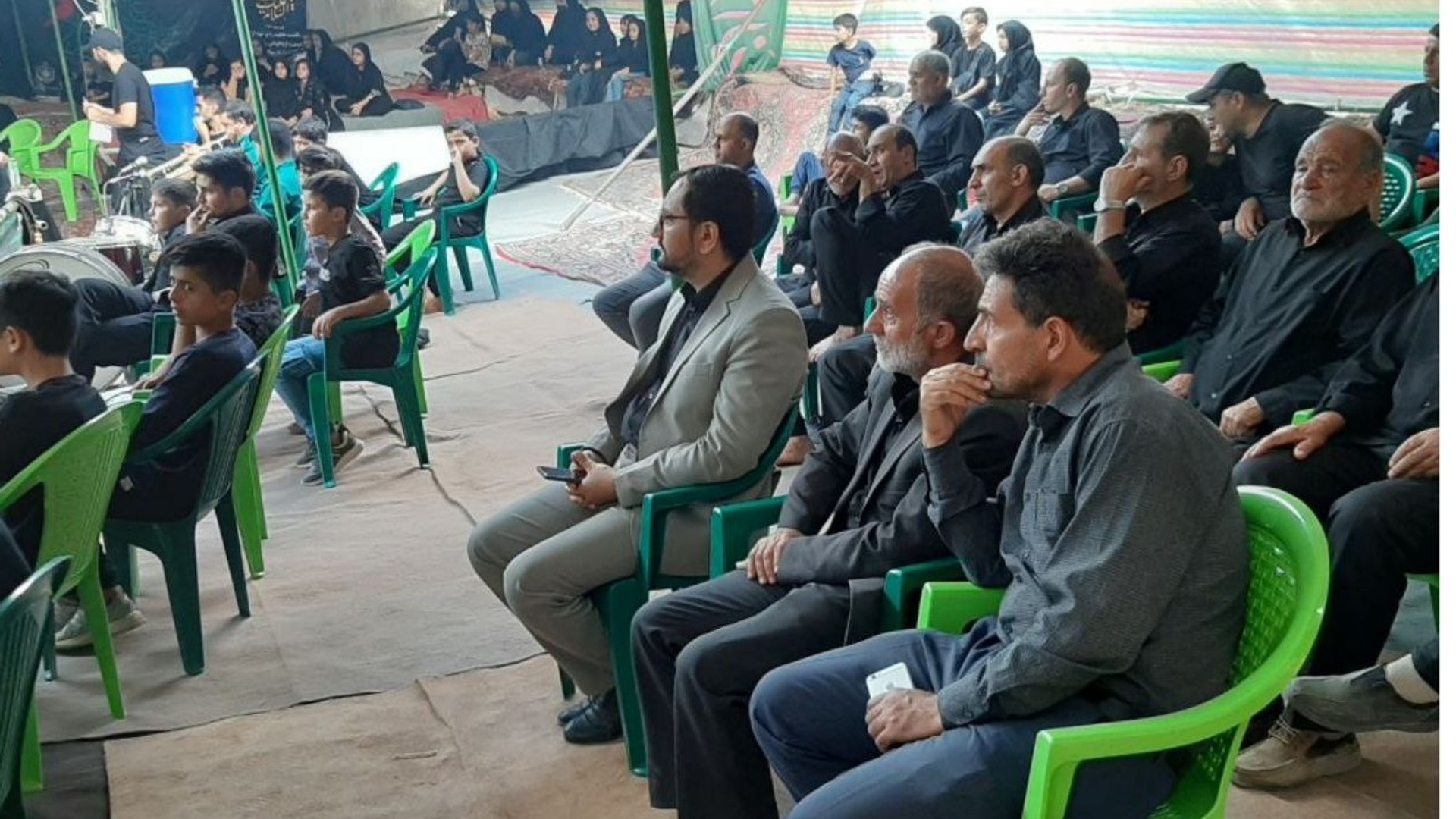 حضور ابراهیم رستمی فرماندار شهرستان کمیجان در جمع هیات‌های عزاداری شهرستان