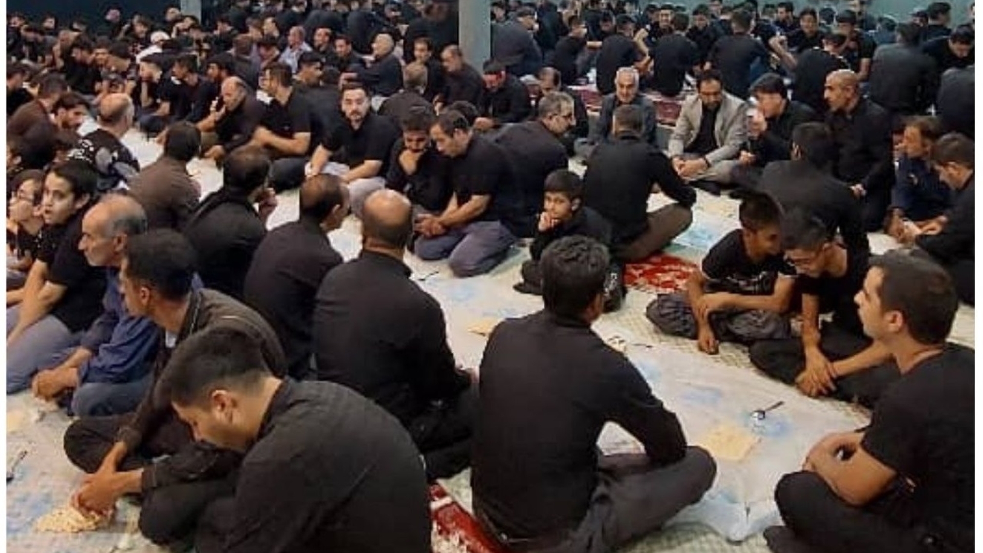 حضور ابراهیم رستمی فرماندار شهرستان کمیجان در  جمع هیات‌های عزاداری