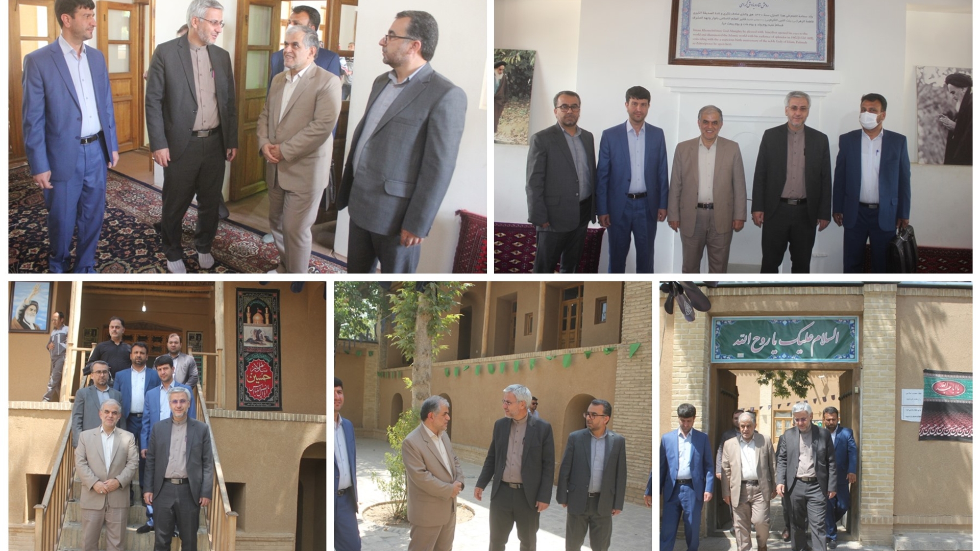 معاون نظارت و بازرسی امور فرهنگی و اجتماعی سازمان بازرسی کل کشور از بیت قدیمی حضرت امام در خمین بازدید کرد