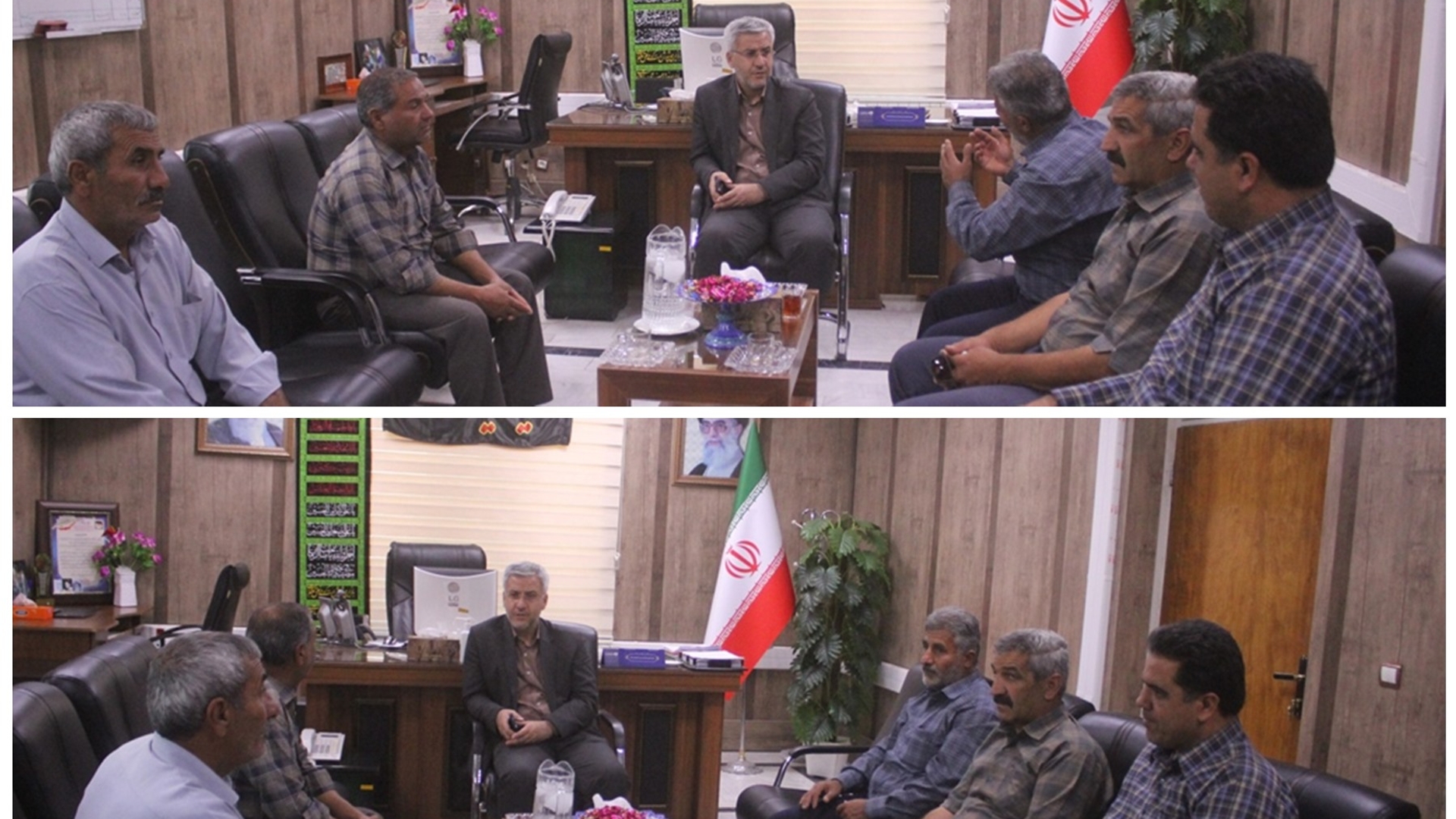 نشست فرماندار با تعدادی از رانندگان خودروهای سنگین شهرستان خمین برگزار شد