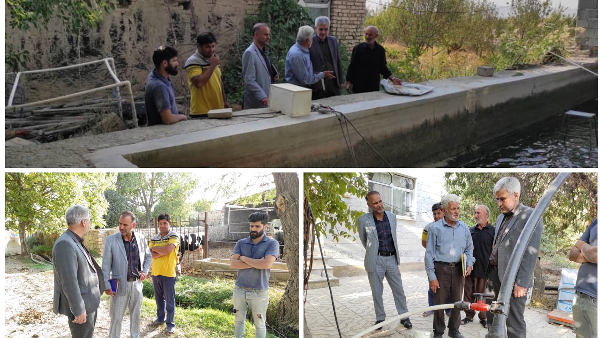 فرماندار از روستای میشیجان سفلی خمین بازدید کردند