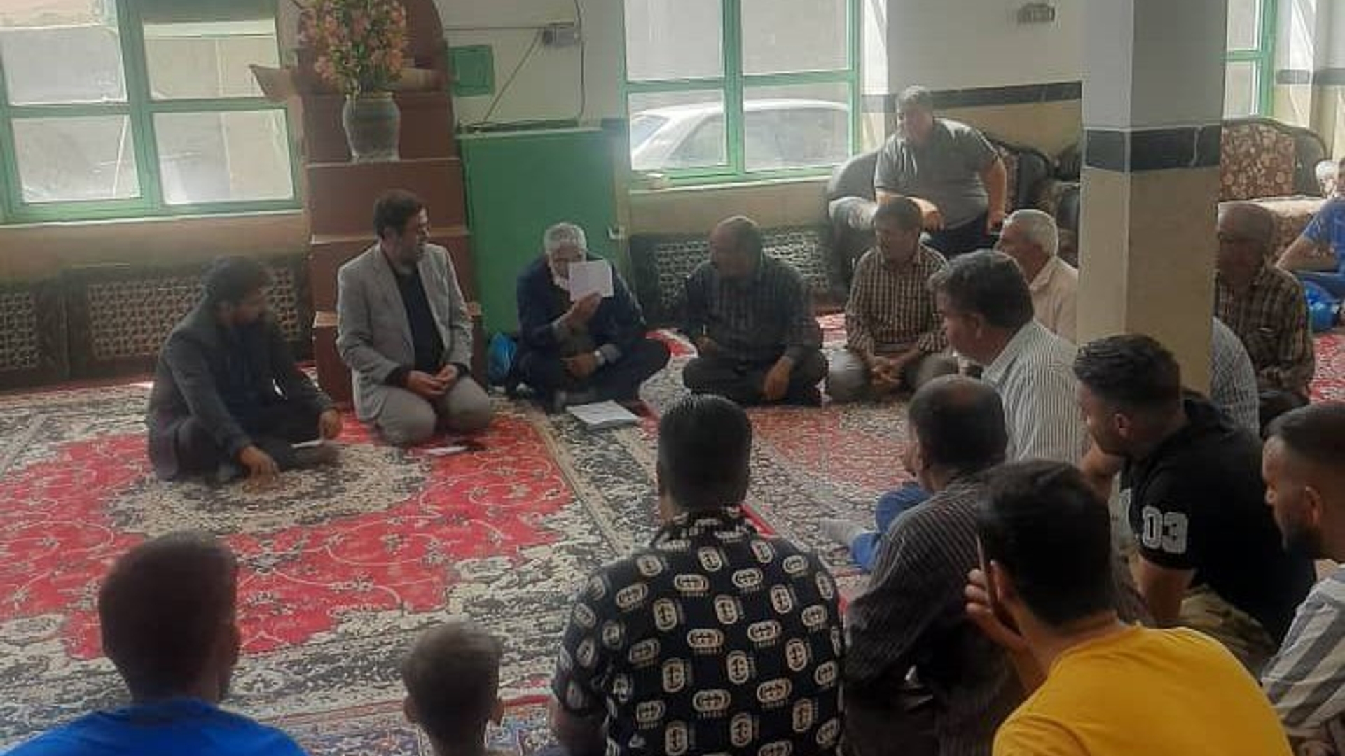 .دهگردشی فرماندار شهرستان خنداب در بخش قره چای.