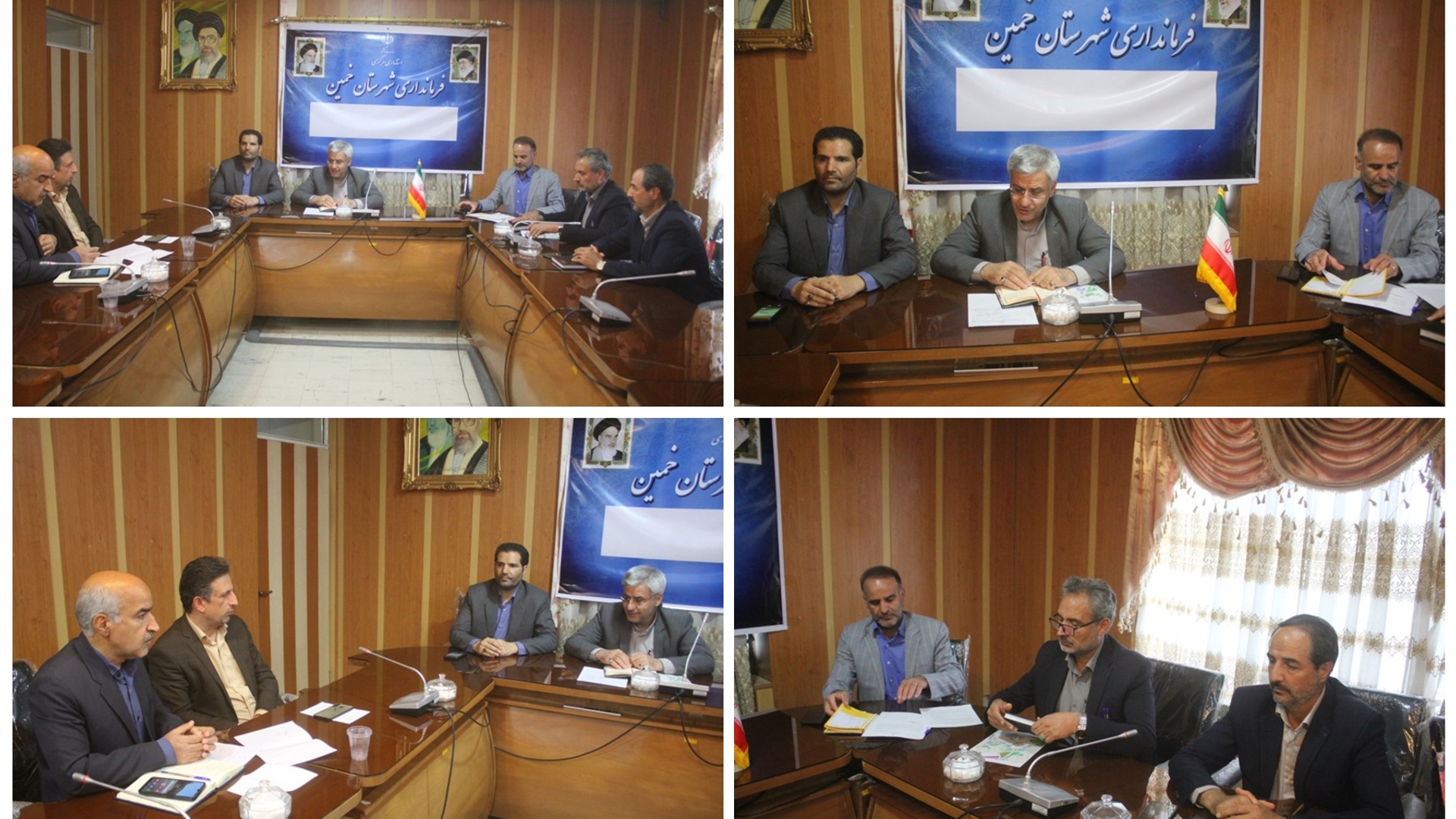 جلسه هماهنگی تخصیص زمین جهت فضاهای آموزشی و مذهبی در شهر خمین برگزار شد