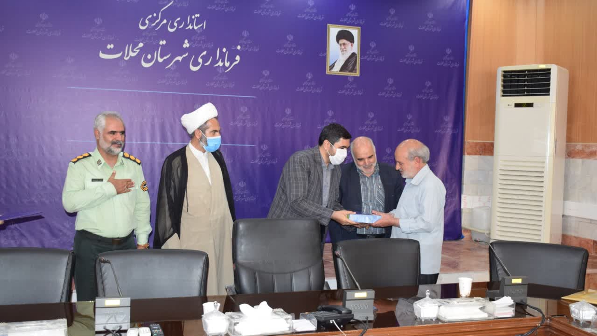 آیین تکریم و معارفه سرپرست دفتر نظارت و بازرسی انتخابات شهرستان محلات