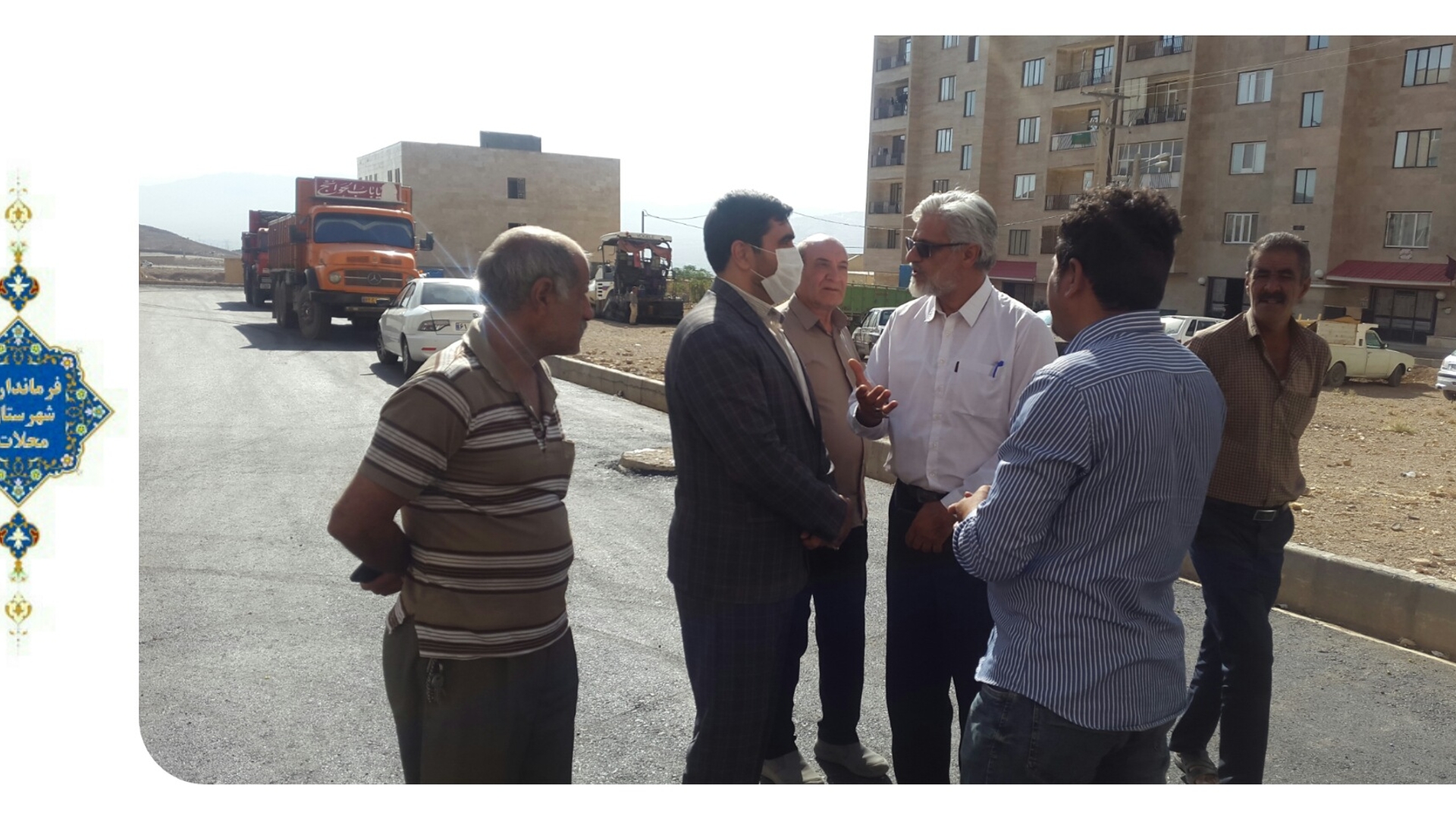 بررسی میدانی روند اجرای پروژه آسفالت مسکن مهر