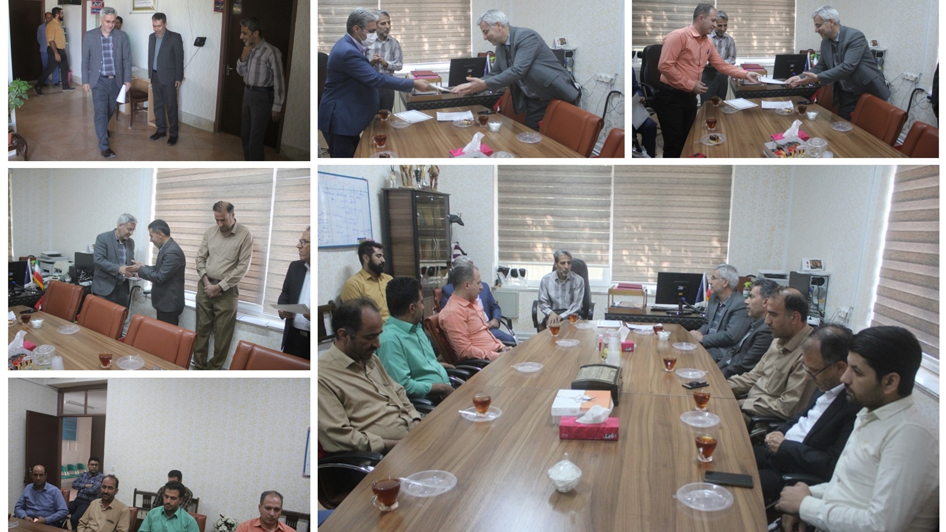 فرماندار با رئیس و کارکنان دامپزشکی خمین دیدار کرد