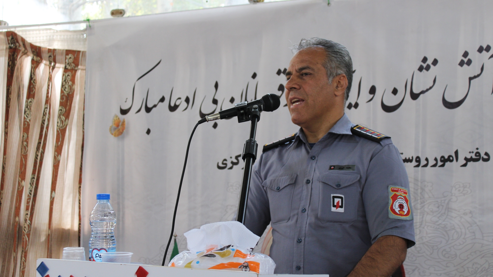 کلاس آموزشی نیروهای پایگاه های آتش نشانی روستایی برگزار گردید