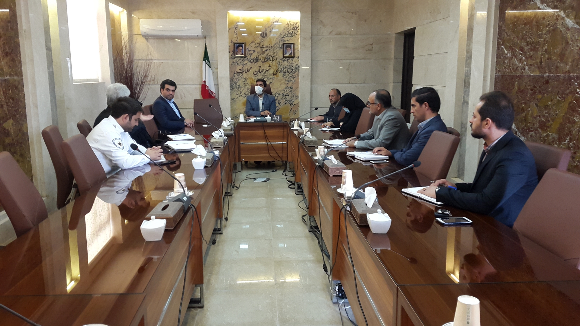 جلسه راه اندازی اورژانس و پد بالگرد آبگرم محلات برگزار شد.