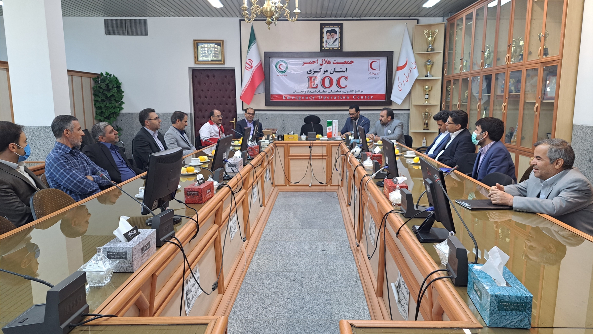 دیدار مدیرکل پدافند غیرعامل با سرپرست جمعیت هلال احمر استان