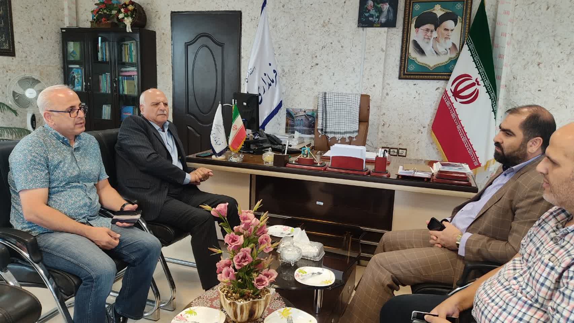 🔶دیدار نوده  فراهانی رئیس  اتاق اصناف کشور با ابوالقاسم آقازیارتی فرماندار فراهان