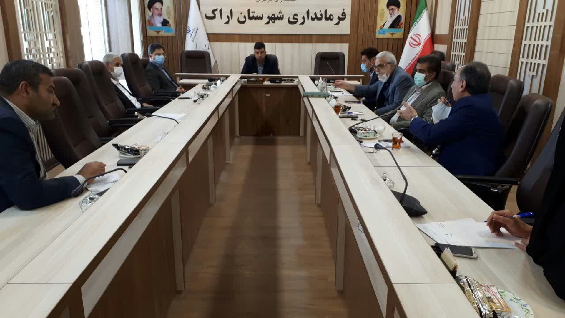 جلسه پیشگیری از شیوع بیماری آنفلوانزا شهرستان اراک به ریاست هادی فرماندار ومدعوین گرامی از دانشگاه علوم پزشکی وبیمارستانهای سطح شهرستان در تاریخ ۱۴۰۱-۸-۱در محل سالن جلسات فرمانداری تشکیل گردید.