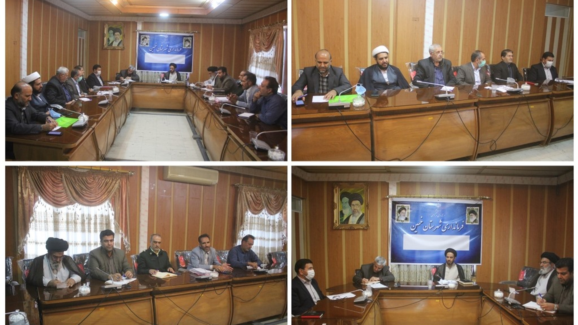 جلسه هماهنگی برگزاری همایش مسئولین ستاد های عتبات عالیات و موکب داران استانهای مرکزی ، قم و لرستان در شهرستان خمین برگزار شد