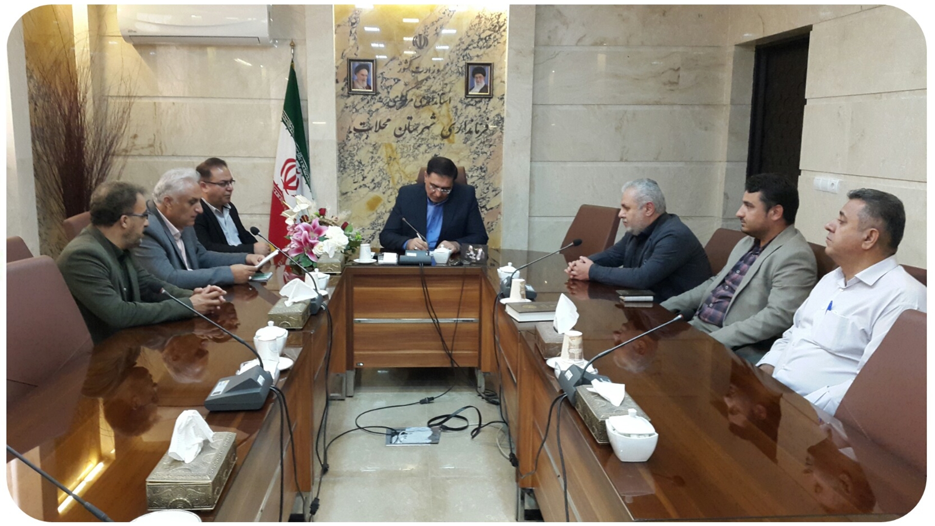 دیدار رییس اداره آموزش و پرورش شهرستان محلات با سرپرست فرمانداری