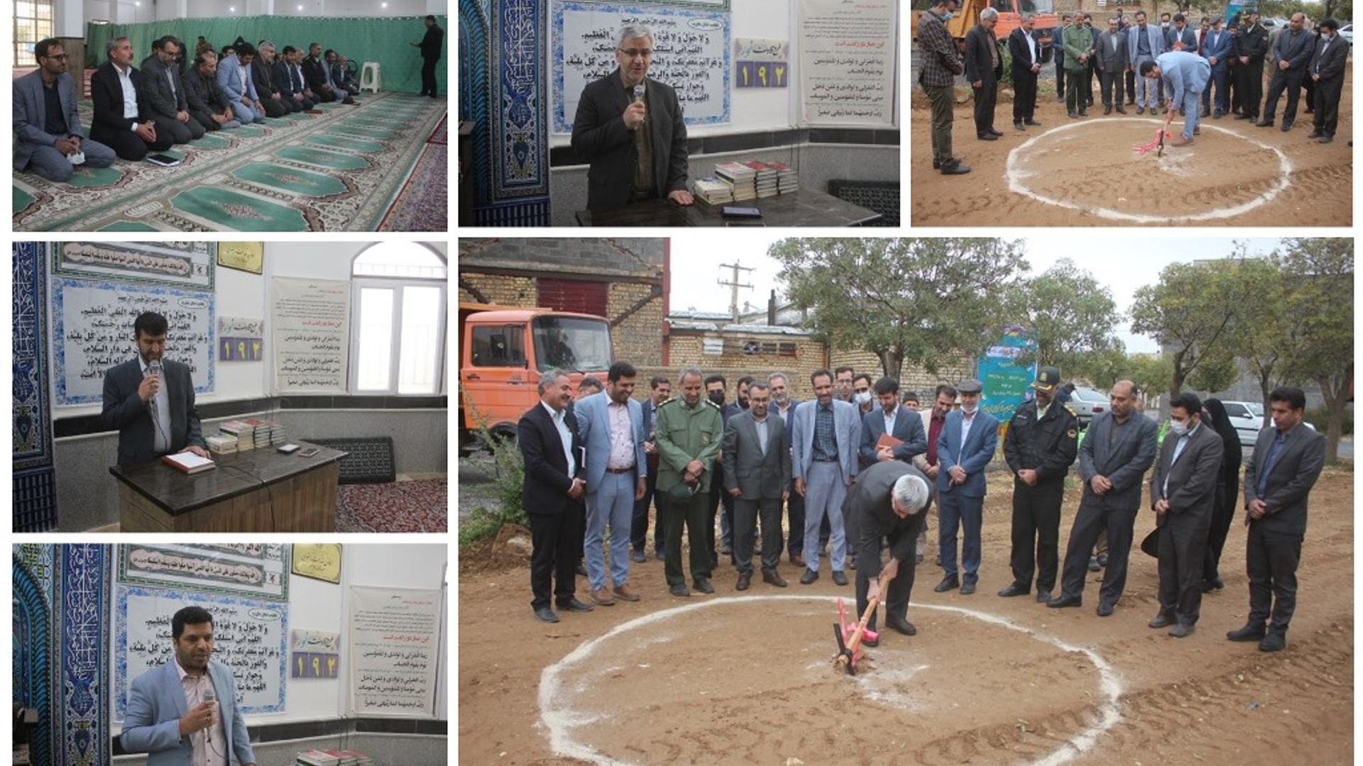 کلنگ احداث ساختمان مرکز مهر خانواده شهرستان خمین به زمین زده شد