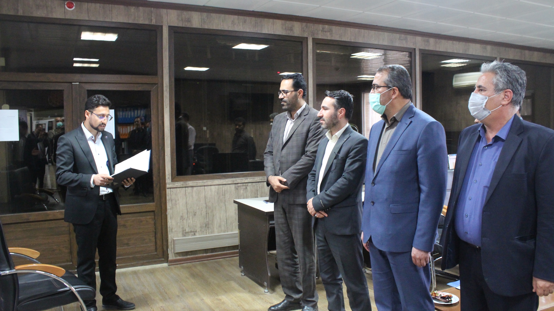 افتتاح پروژه سیستم جامع کنترل تردد سالن های فنی مرکز PC اراک