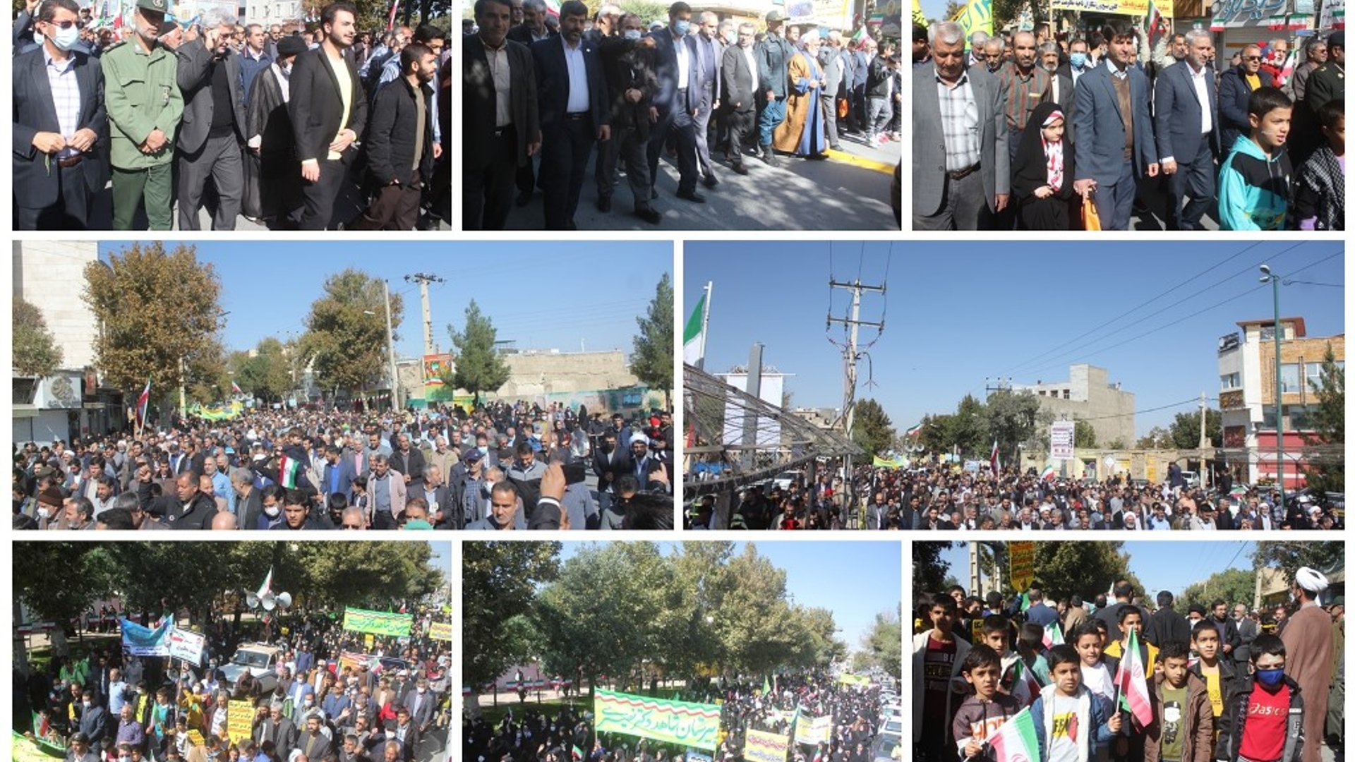 راهپيمايي يوم الله 13 آبان در شهرستان خمين برگزار شد