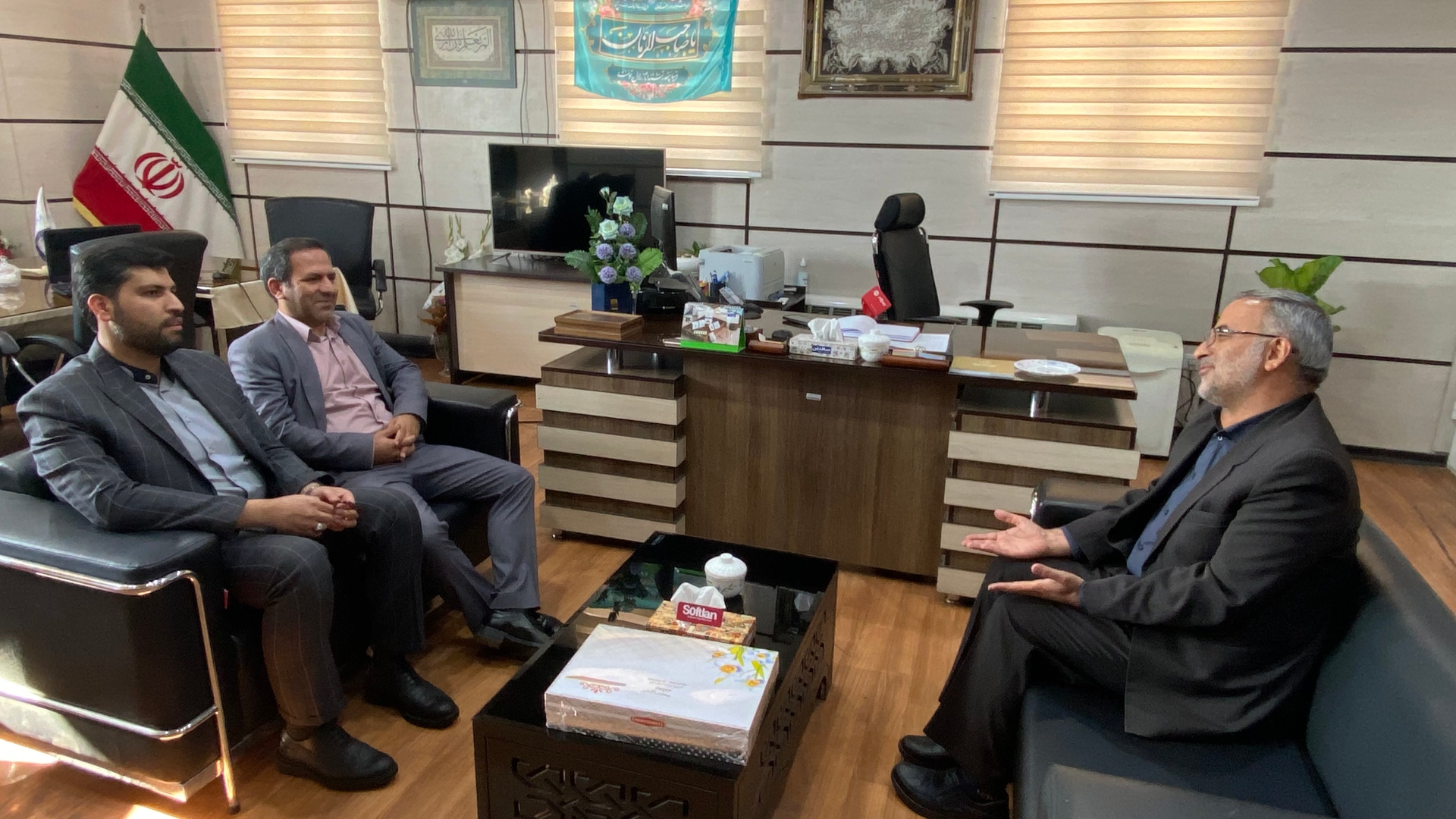 دیدار رئیس دادگستری و دادستان عمومی و انقلاب شهرستان با سرپرست فرمانداری شهرستان دلیجان