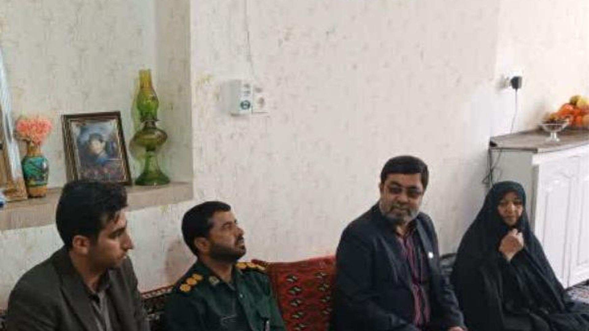 دیدار فرماندار با خانواده معظم شهیدان بداقی و کریمی