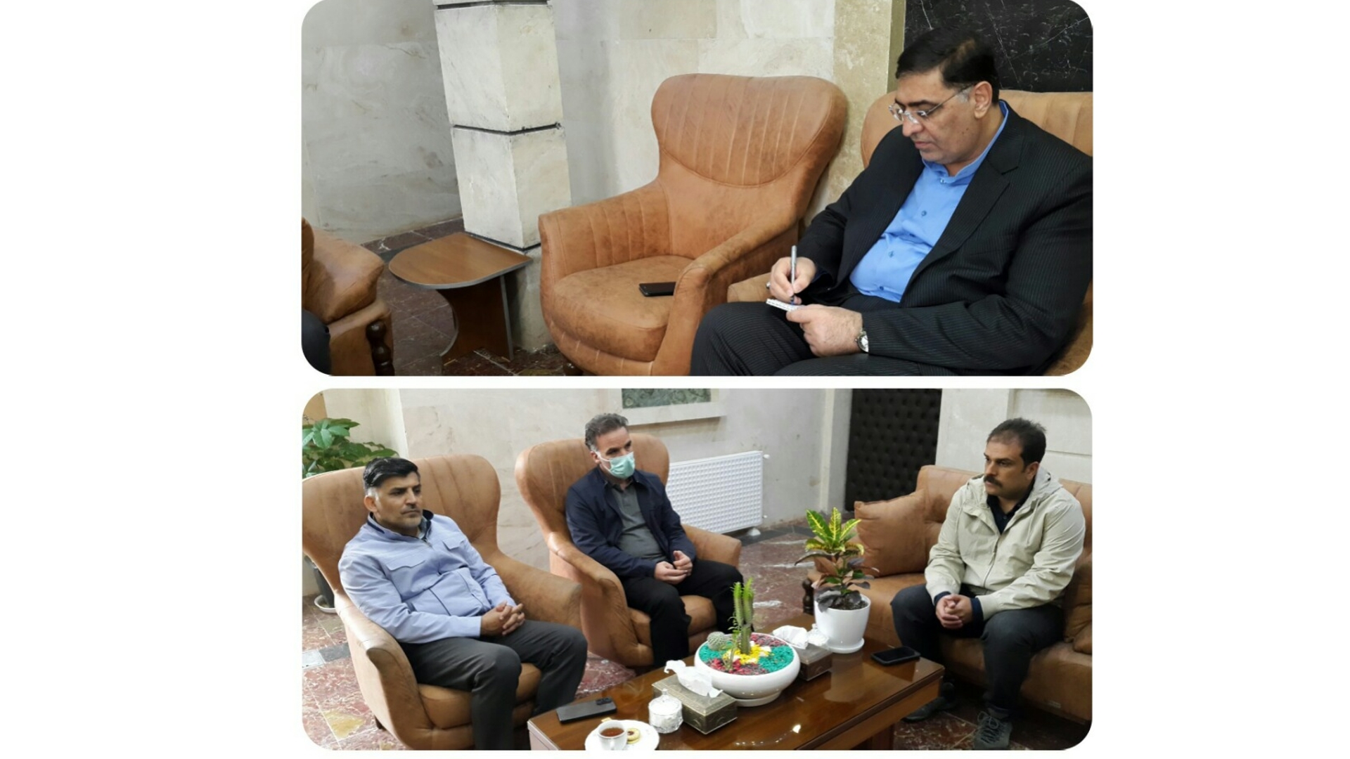 🔷دیدار قمری رییس  اداره ورزش و جوانان و بیگی رییس هیئت ورزش های همگانی با مهندس ساعدی سرپرست فرمانداری شهرستان محلات