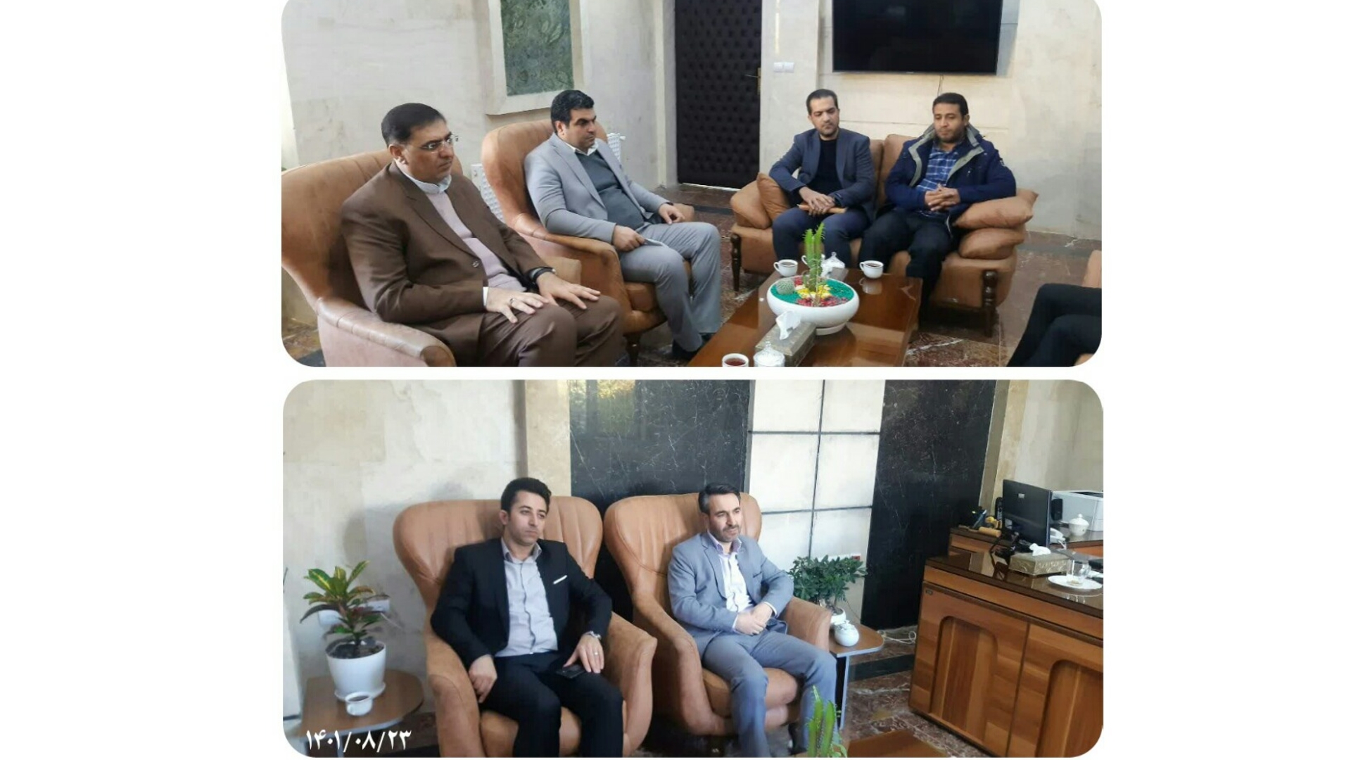 دیدار مدیرکل فناوری اطلاعات استانداری مرکزی با سرپرست فرمانداری شهرستان محلات