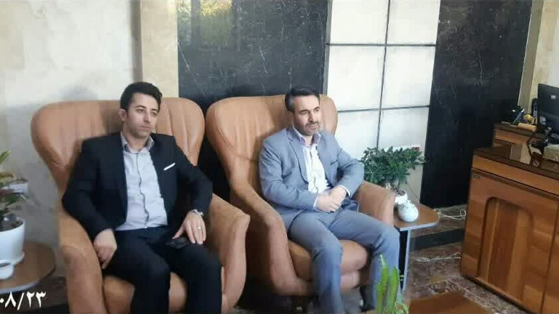 دیدار مدیر فناوری اطلاعات ، امنیت فضای مجازی و شبکه دولت استانداری با فرماندار شهرستان محلات