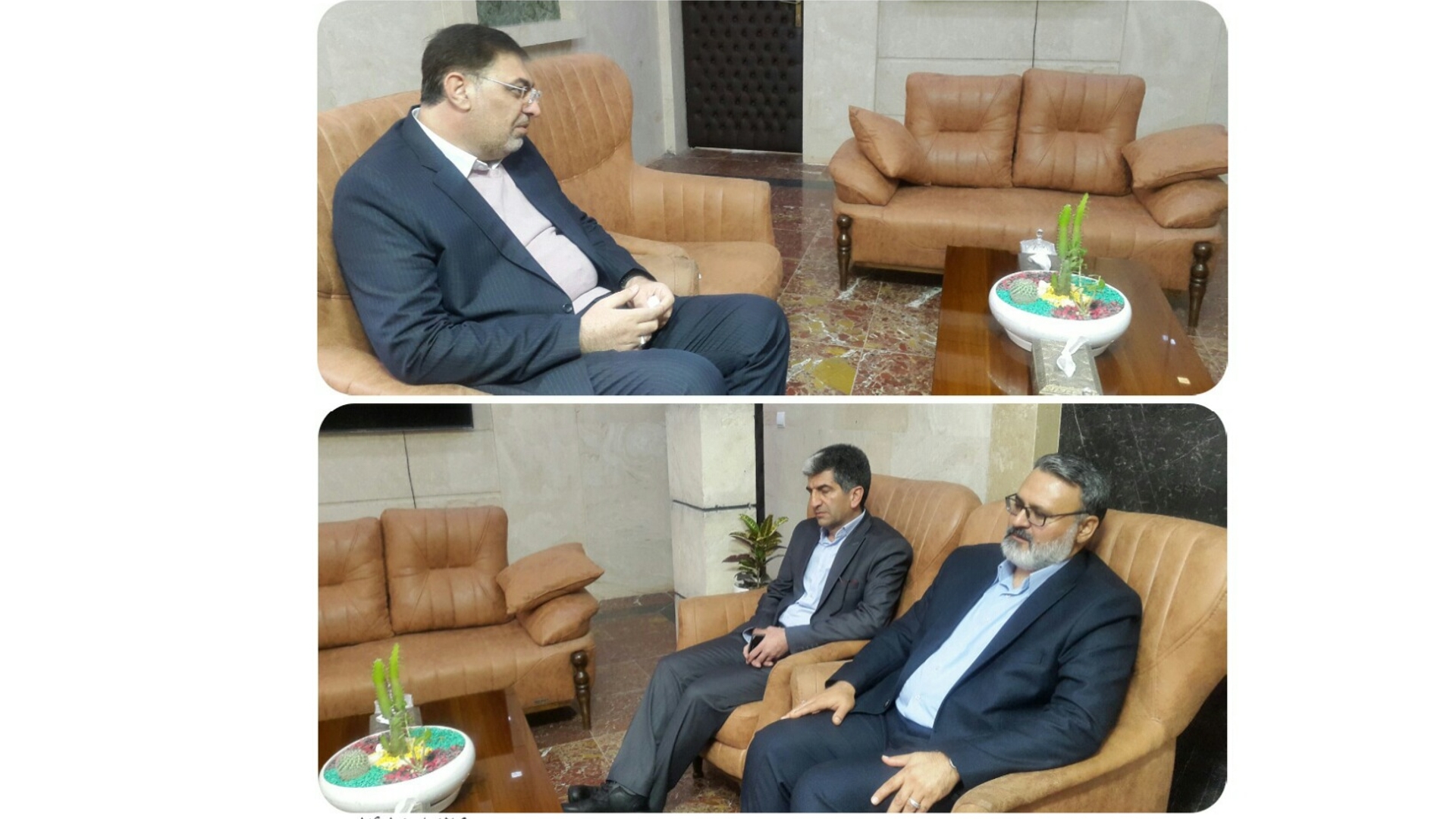 دیدار روسای اتاق اصناف و  اداره صنعت معدن و تجارت شهرستان محلات با مهندس ساعدی