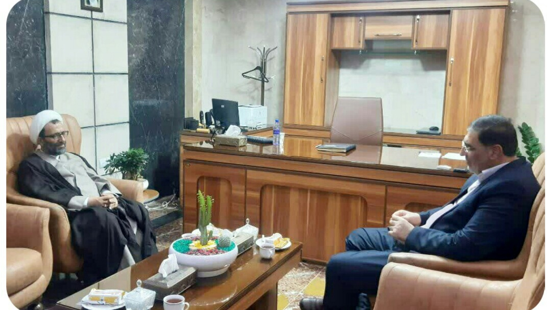 جلسه هم اندیشی دکتر سلیمی نماینده مجلس و مهندس ساعدی یرپرست فرمانداری محلات