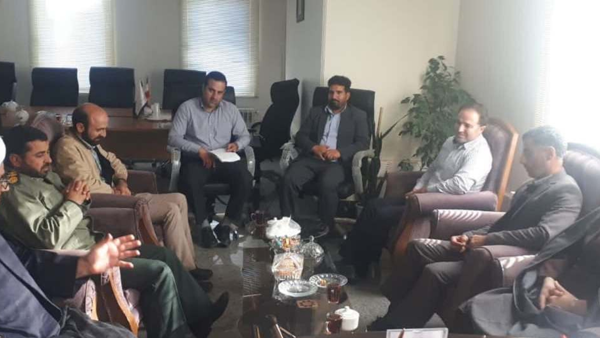 دیدارفرمانده ناحیه مقاومت بسیج شهرستان بافرماندار