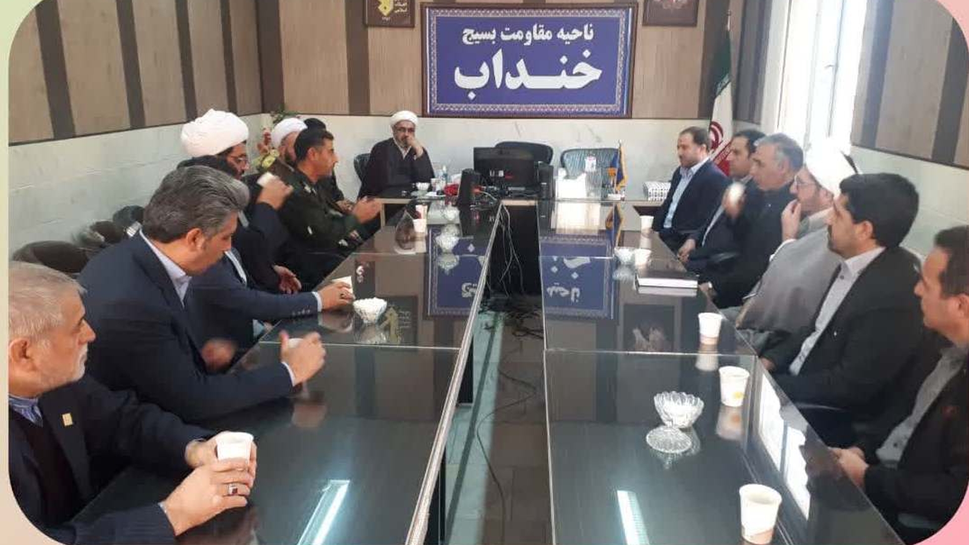 دیدارفرماندار خنداب با فرمانده ناحیه مقاومت بسیج